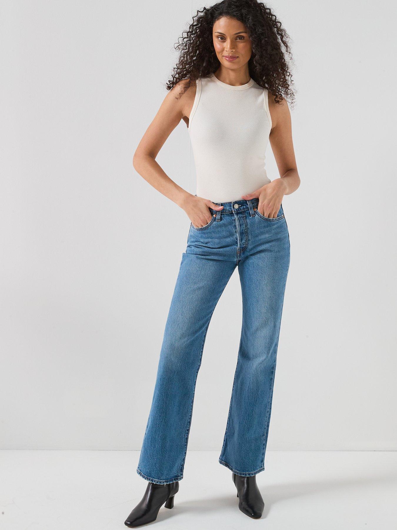  image of levis-wedgie-bootcut-jeans-blue