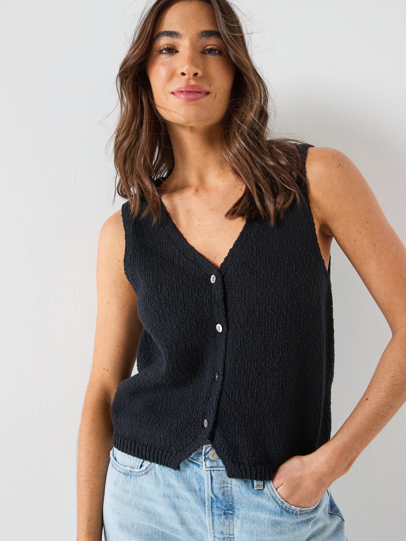 Levi's Helen Mini Boucle Vest - Black