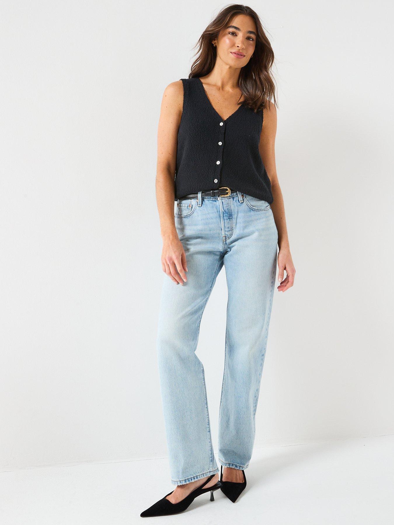 Image 3 of 6 of Levi's Helen Mini Boucle Vest - Black