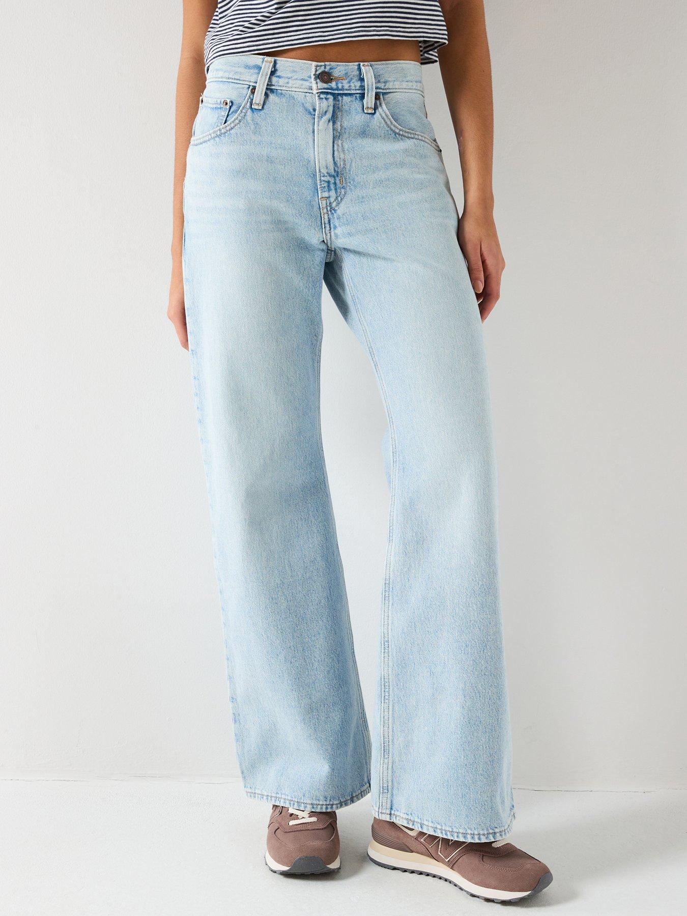  image of levis-middy-loose-boot-jeans-blue