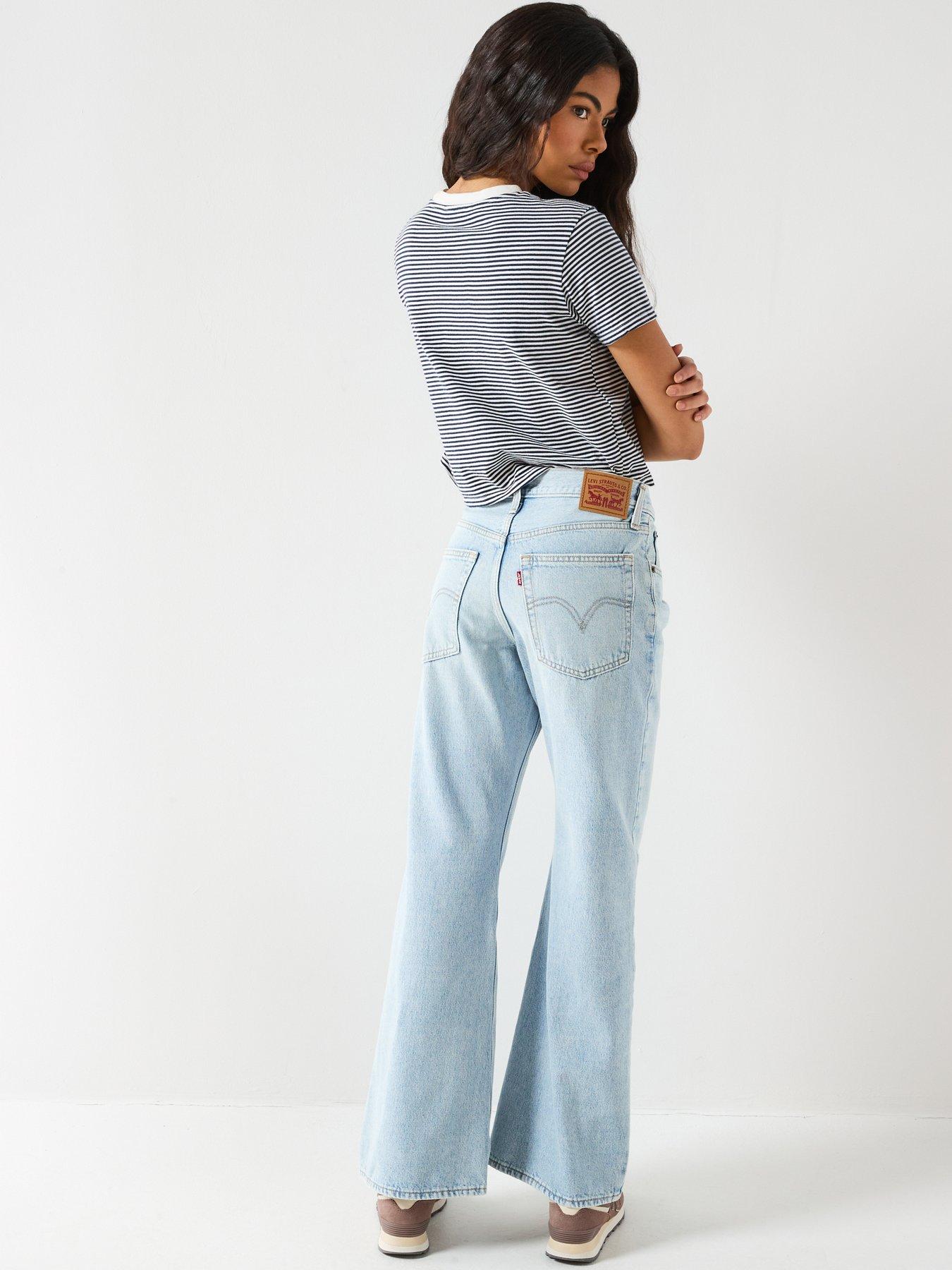  image of levis-middy-loose-boot-jeans-blue
