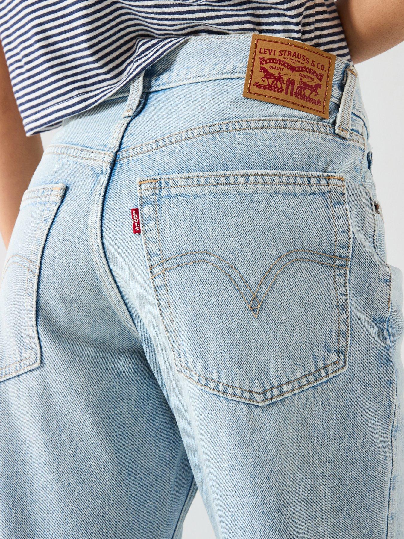  image of levis-middy-loose-boot-jeans-blue