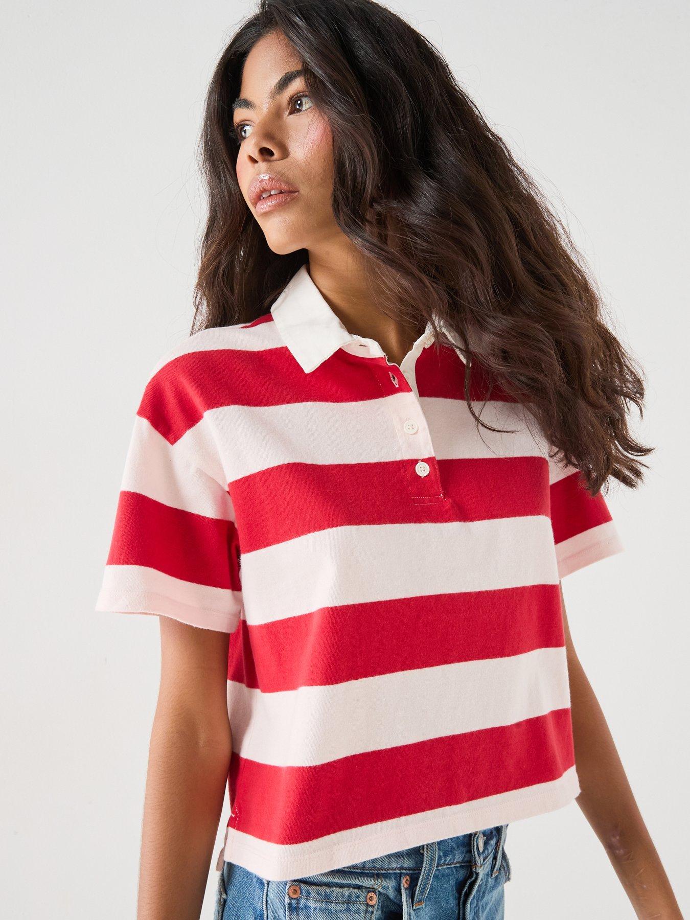 Image 1 of 6 of Levi's Aries Rubgy Polo - Red