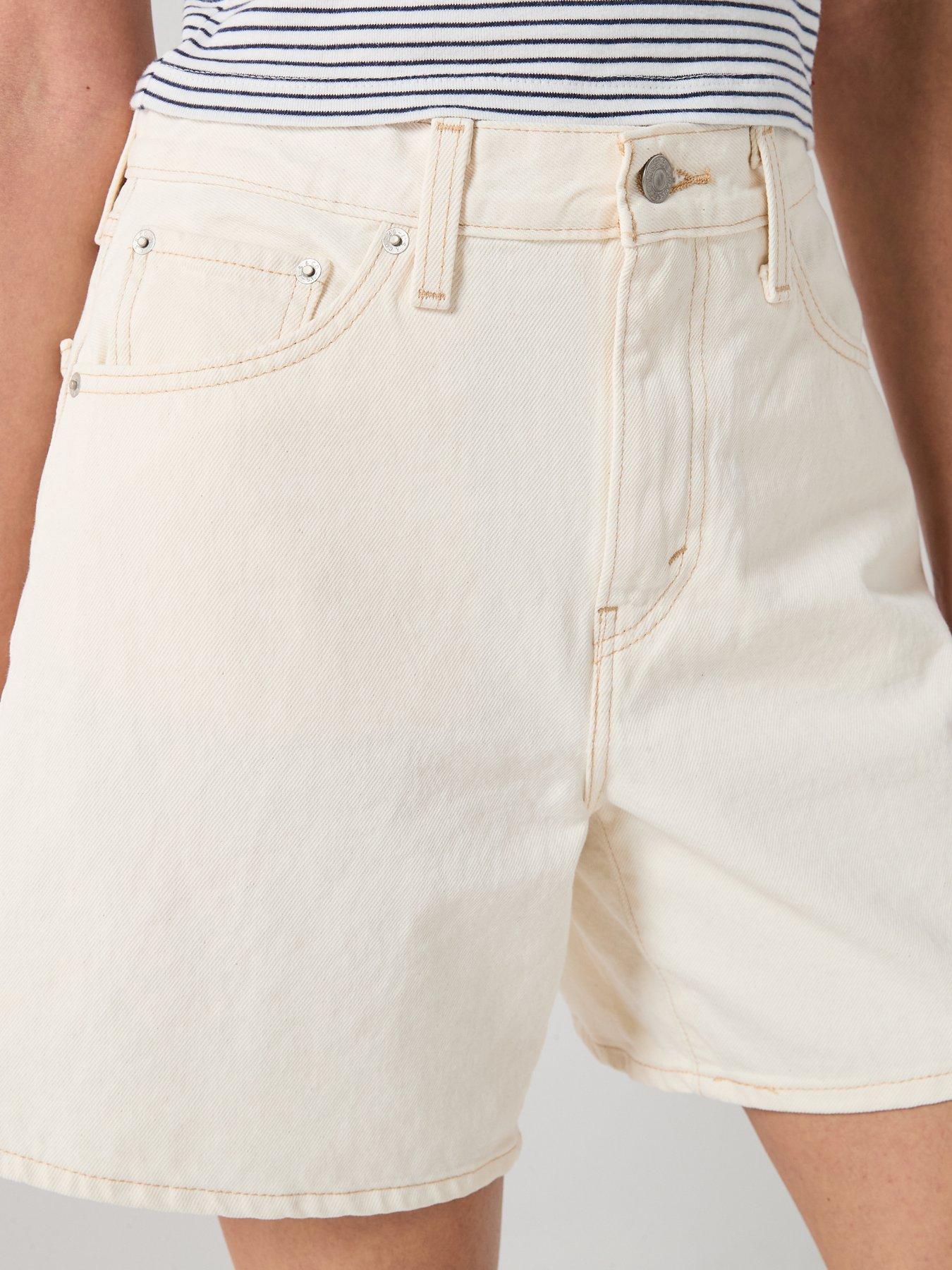 Image 4 of 6 of Levi's High Rise Baggy Short - LA White