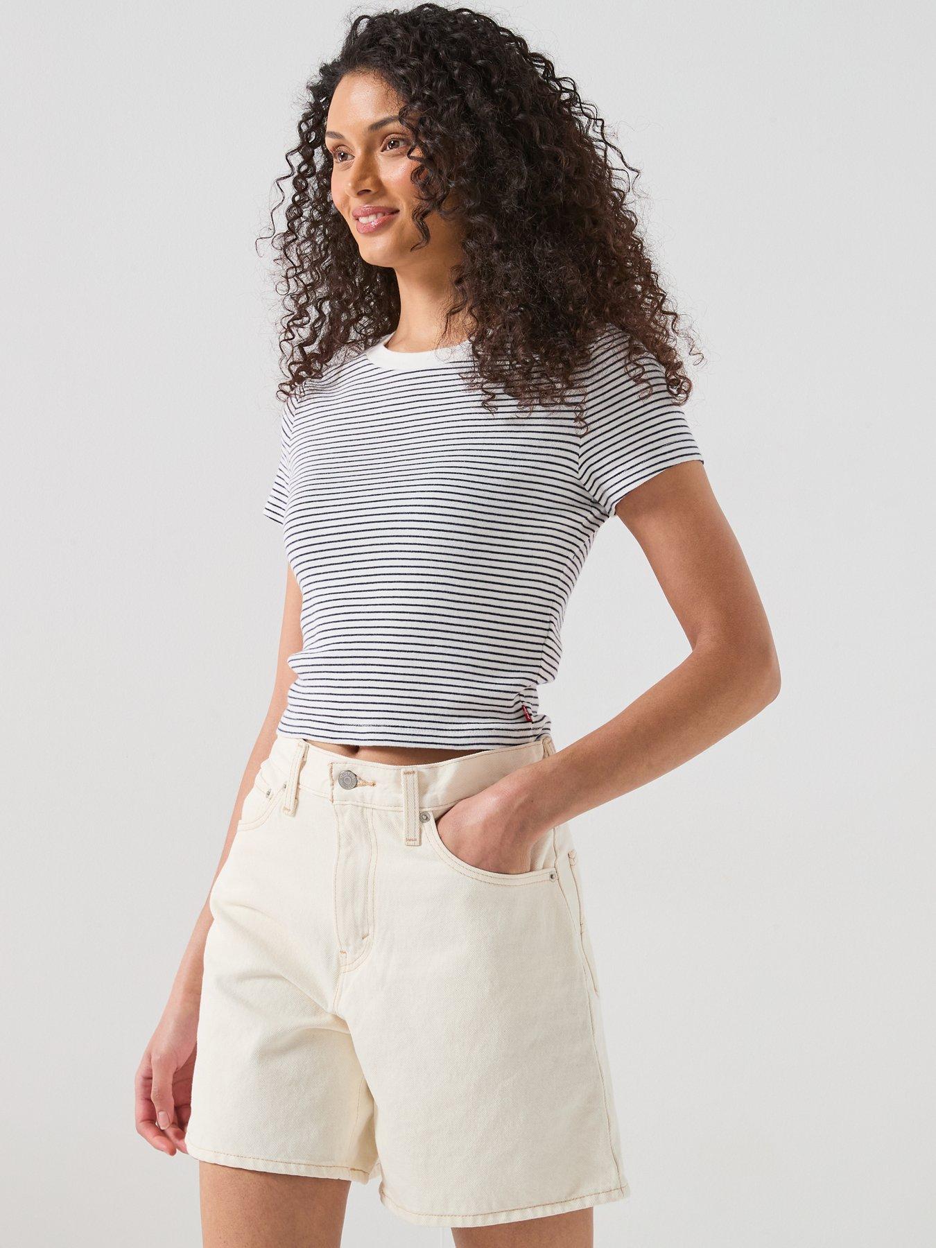 Image 5 of 6 of Levi's High Rise Baggy Short - LA White