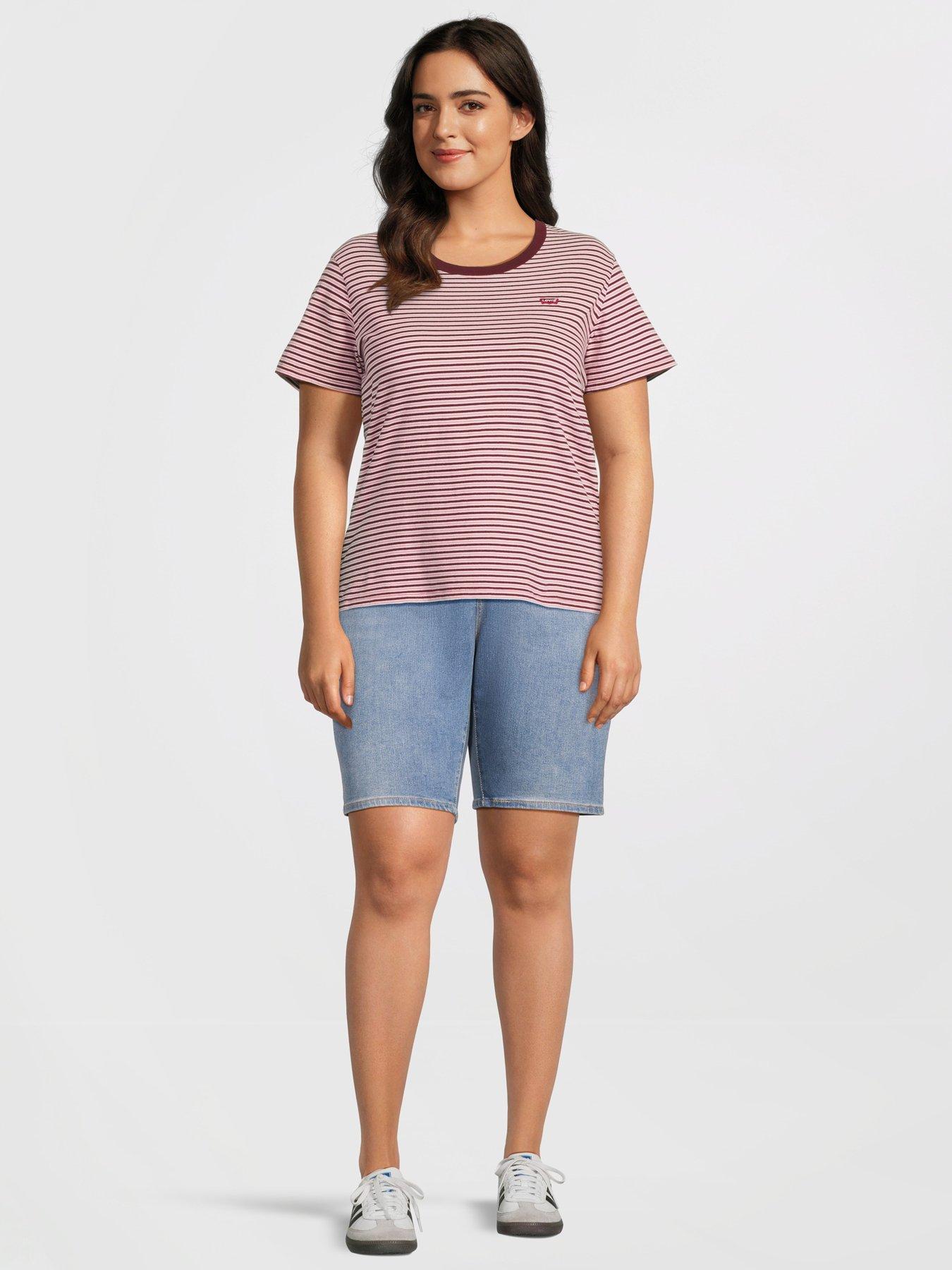 Image 3 of 5 of Levi's Pl Shaping Bermuda Jeans Shorts - Blue
