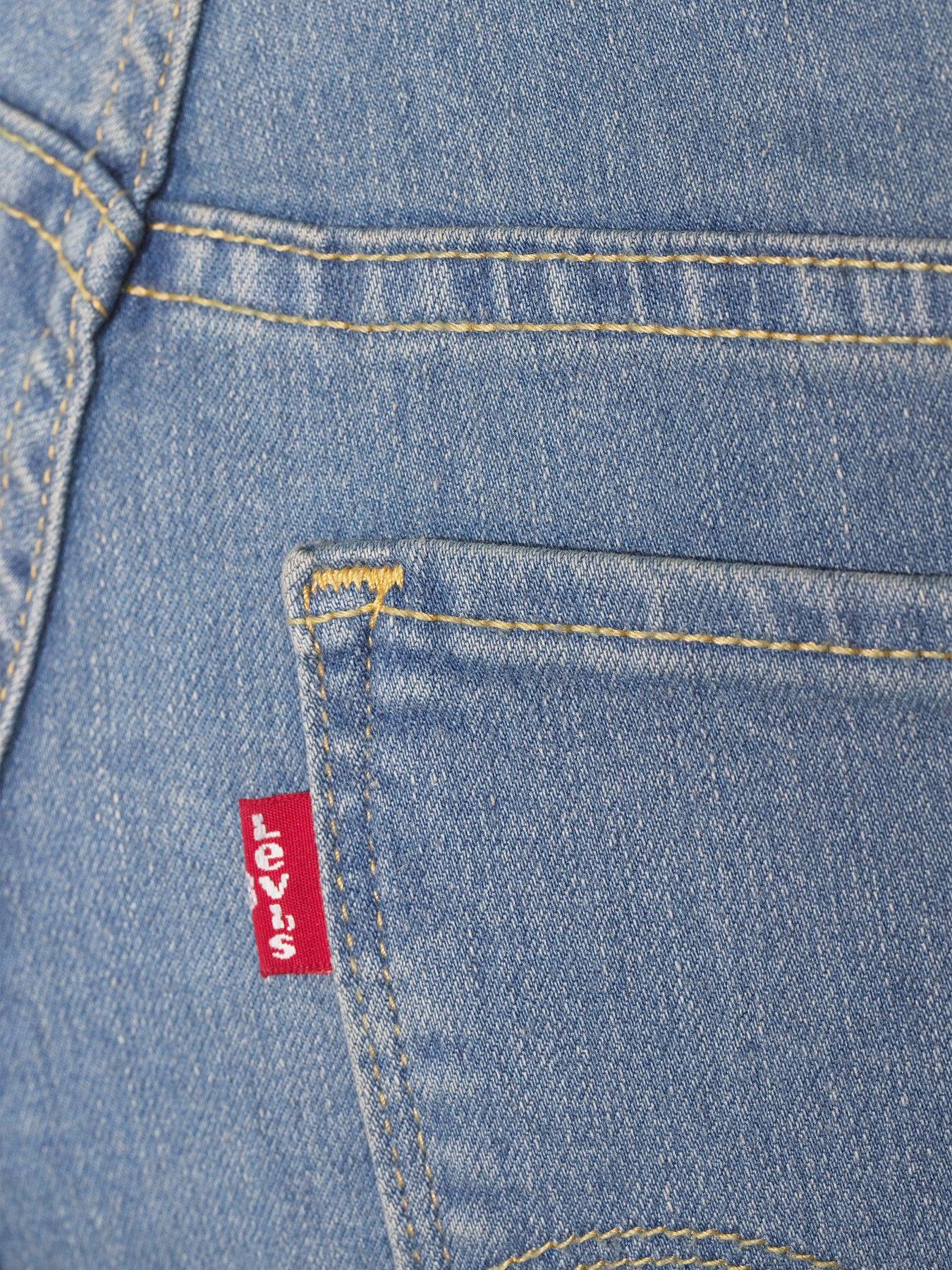 Image 4 of 5 of Levi's Pl Shaping Bermuda Jeans Shorts - Blue
