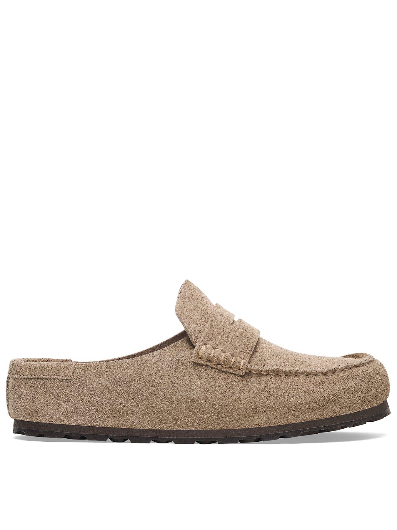 Image 1 of 5 of Birkenstock Mens Naples Wrapped Suede Leather Slip On Loafer - Taupe