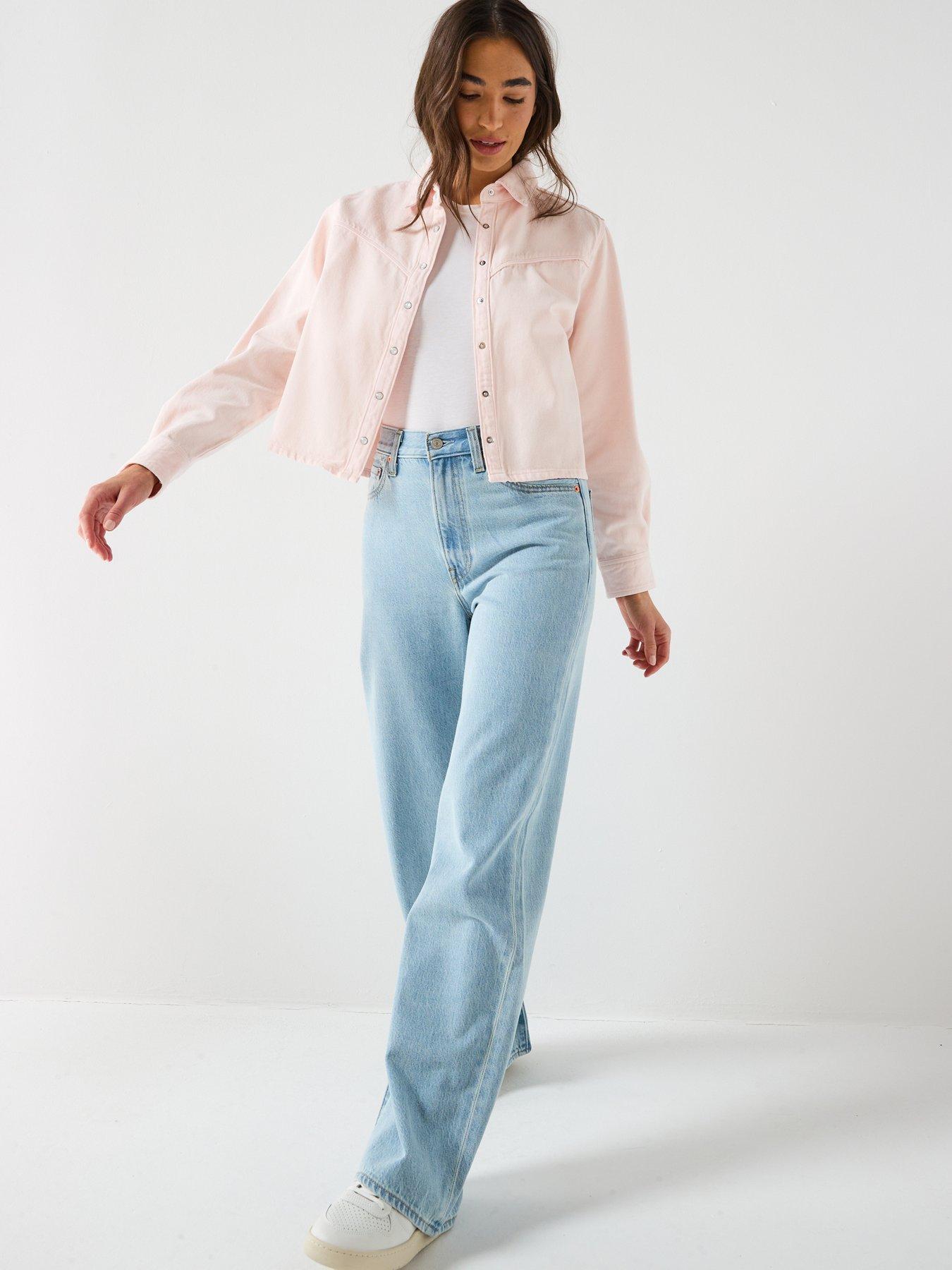  image of levis-logan-tencel-shacket-dusty-crystal-pink