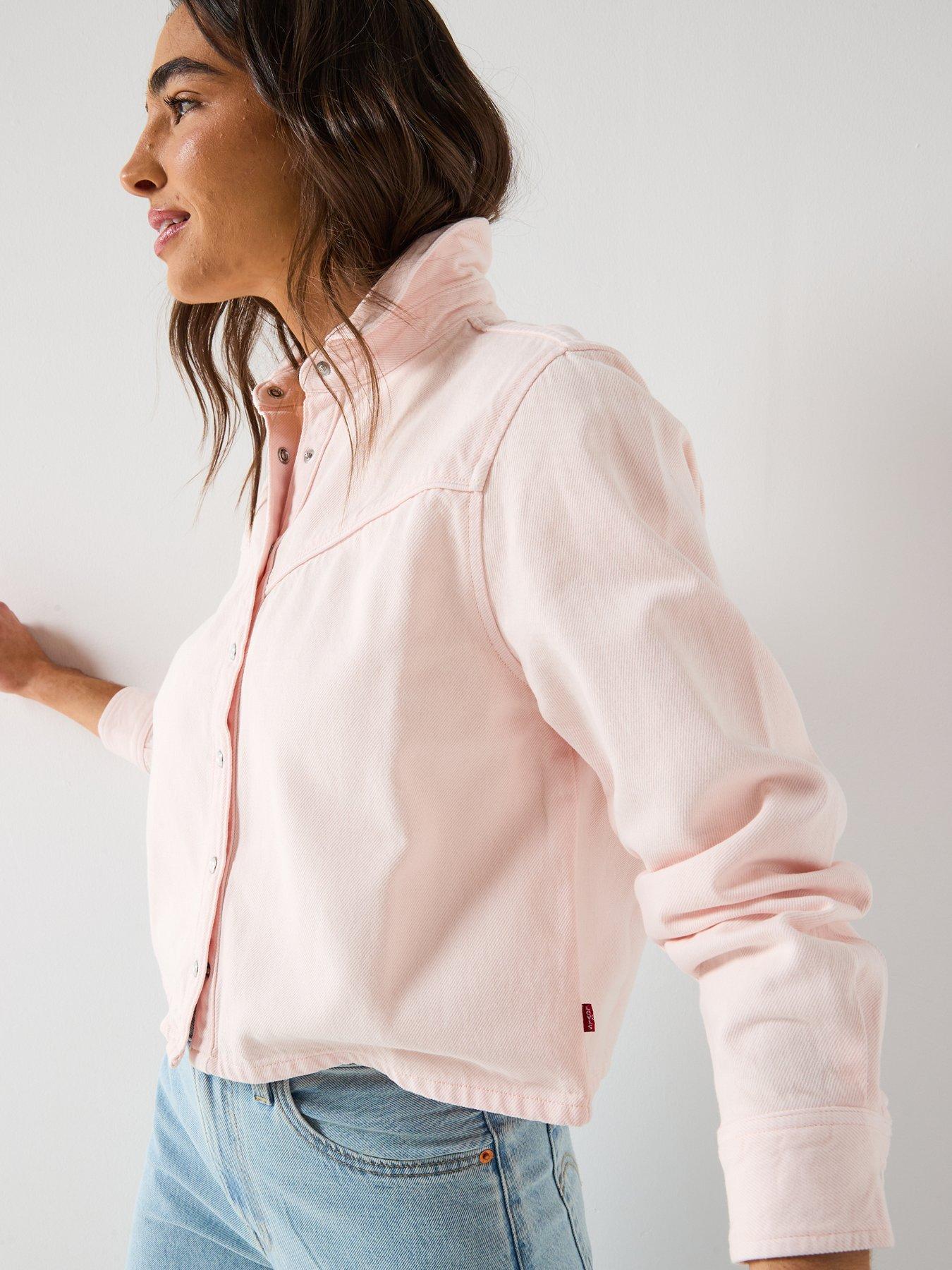  image of levis-logan-tencel-shacket-dusty-crystal-pink