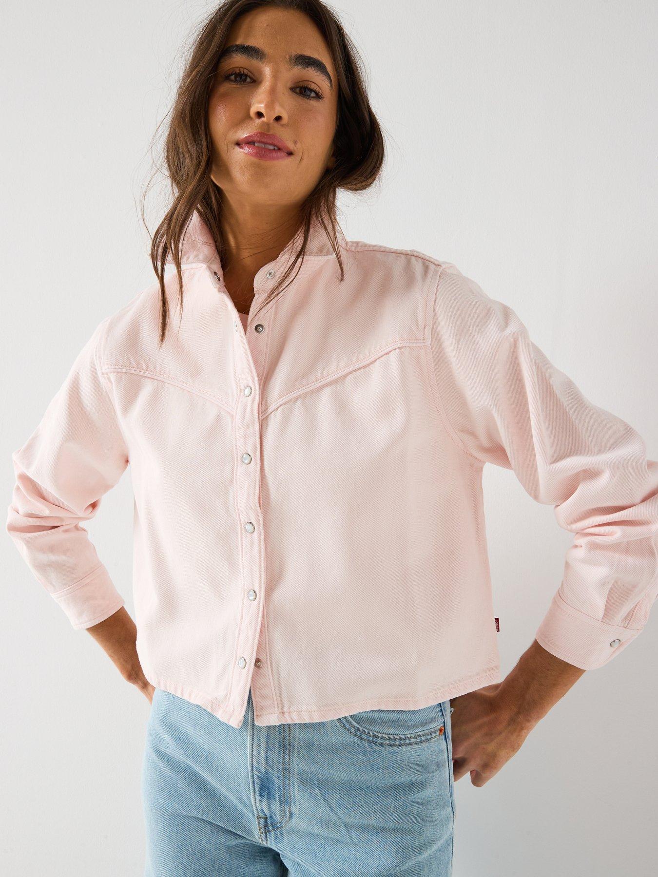  image of levis-logan-tencel-shacket-dusty-crystal-pink