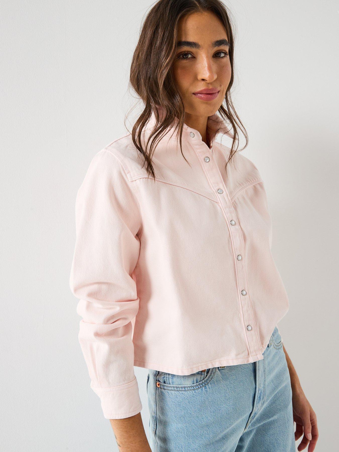  image of levis-logan-tencel-shacket-dusty-crystal-pink