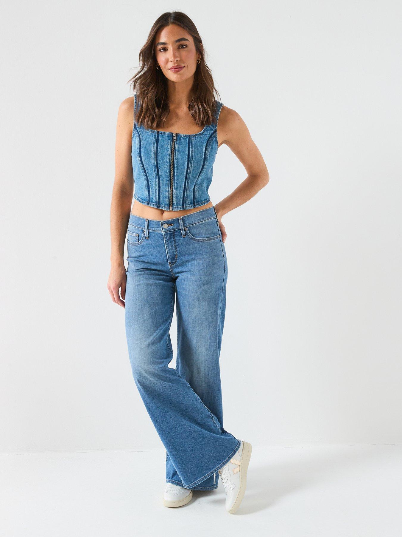  image of levis-seamed-zip-bustier