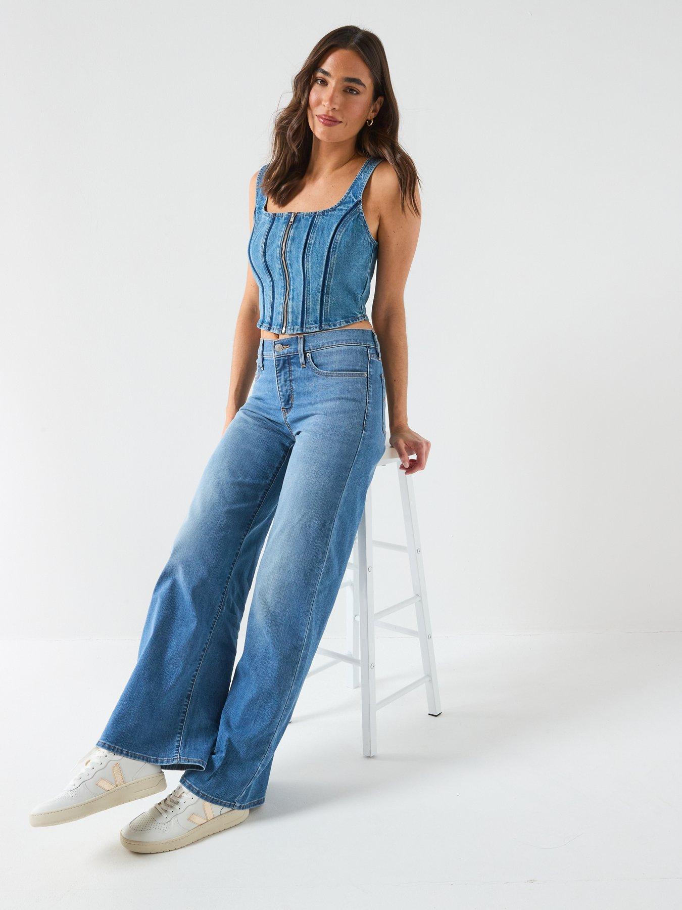  image of levis-seamed-zip-bustier