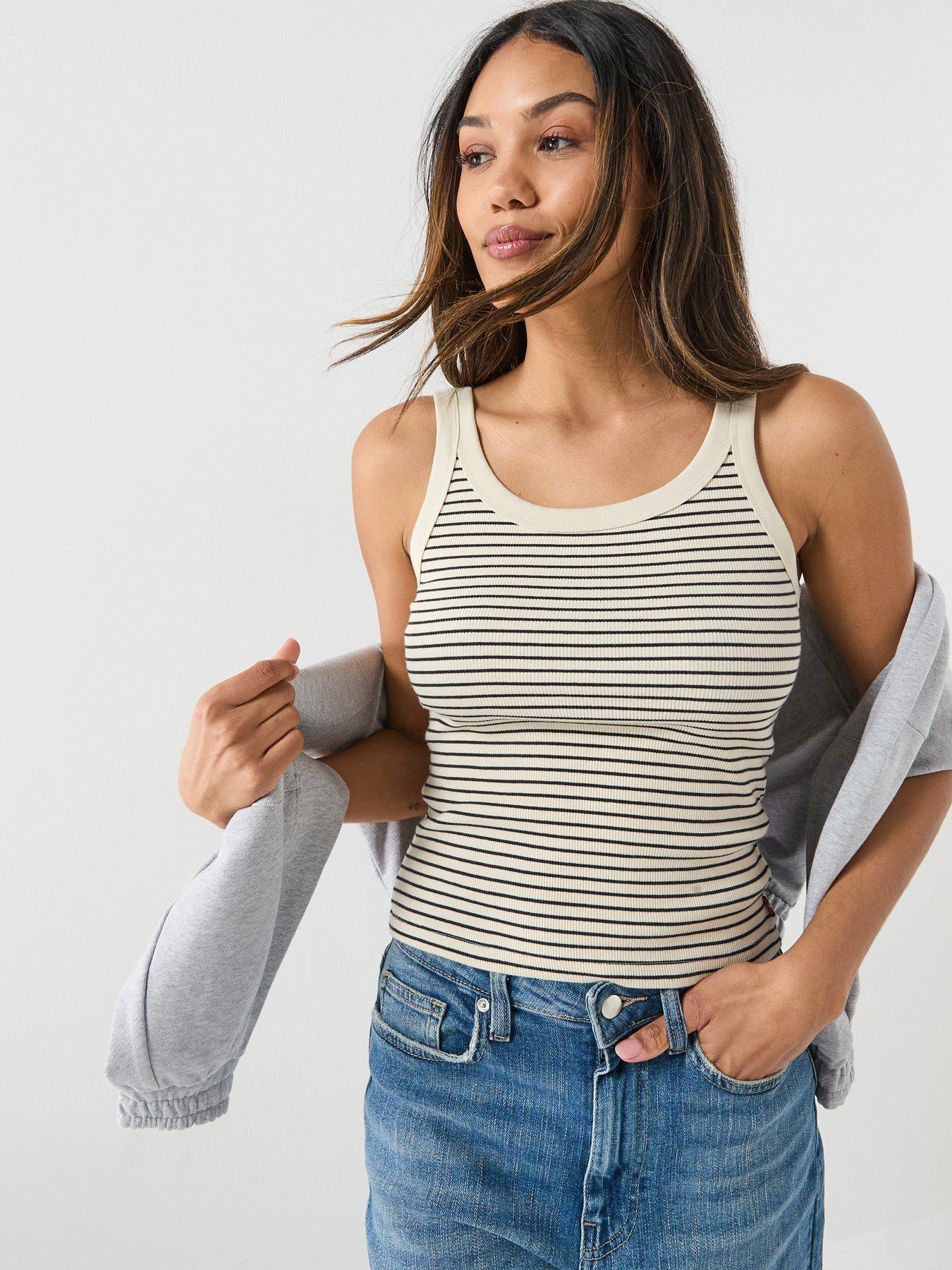 Levi's Essential Ribbed Tank - Beige