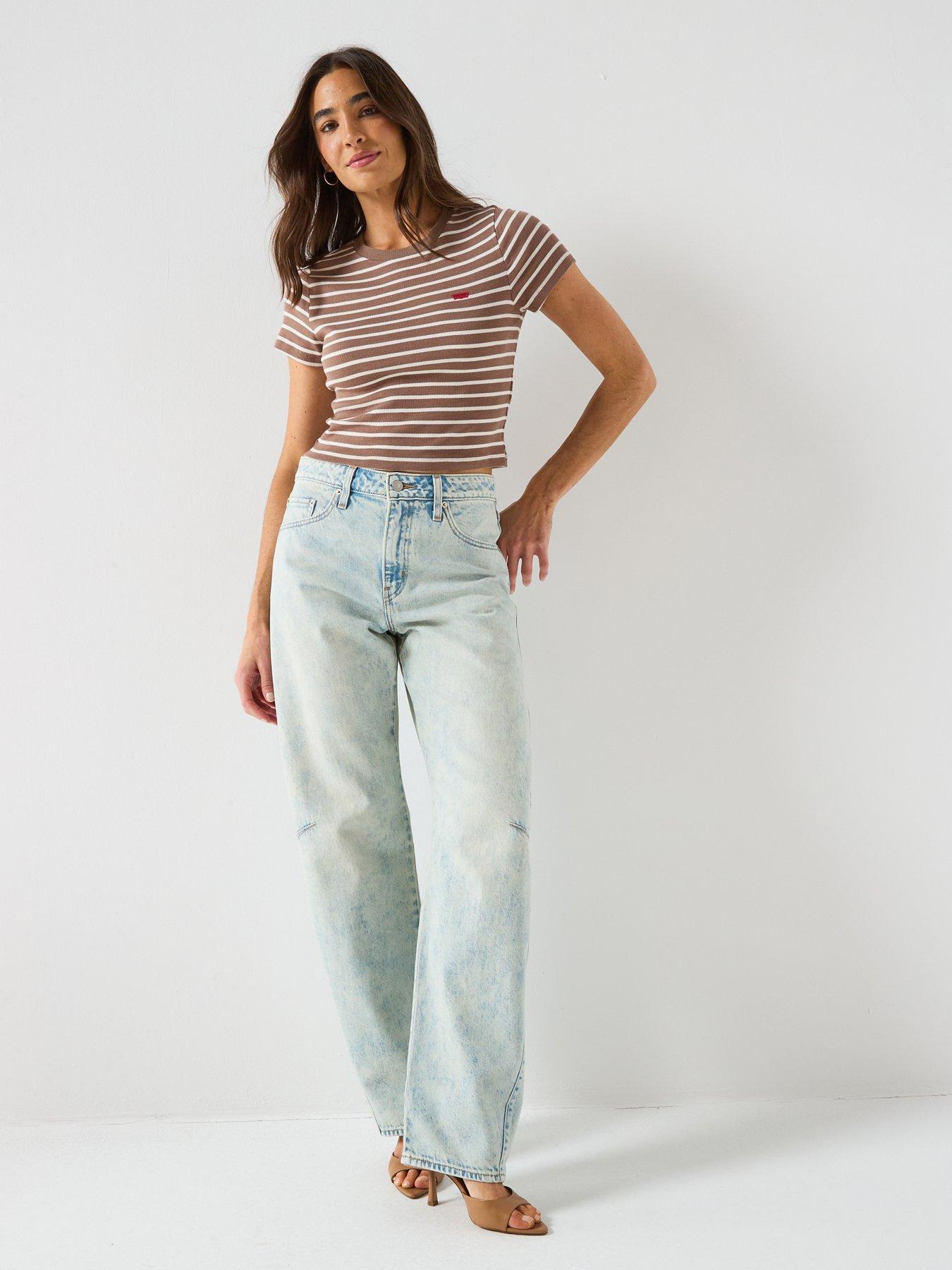 Image 3 of 6 of Levi's Baggy Dad Barrel - Blue