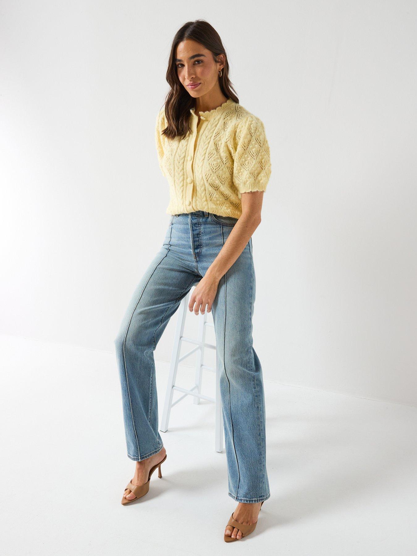  image of levis-ribcage-full-length-jeans-blue