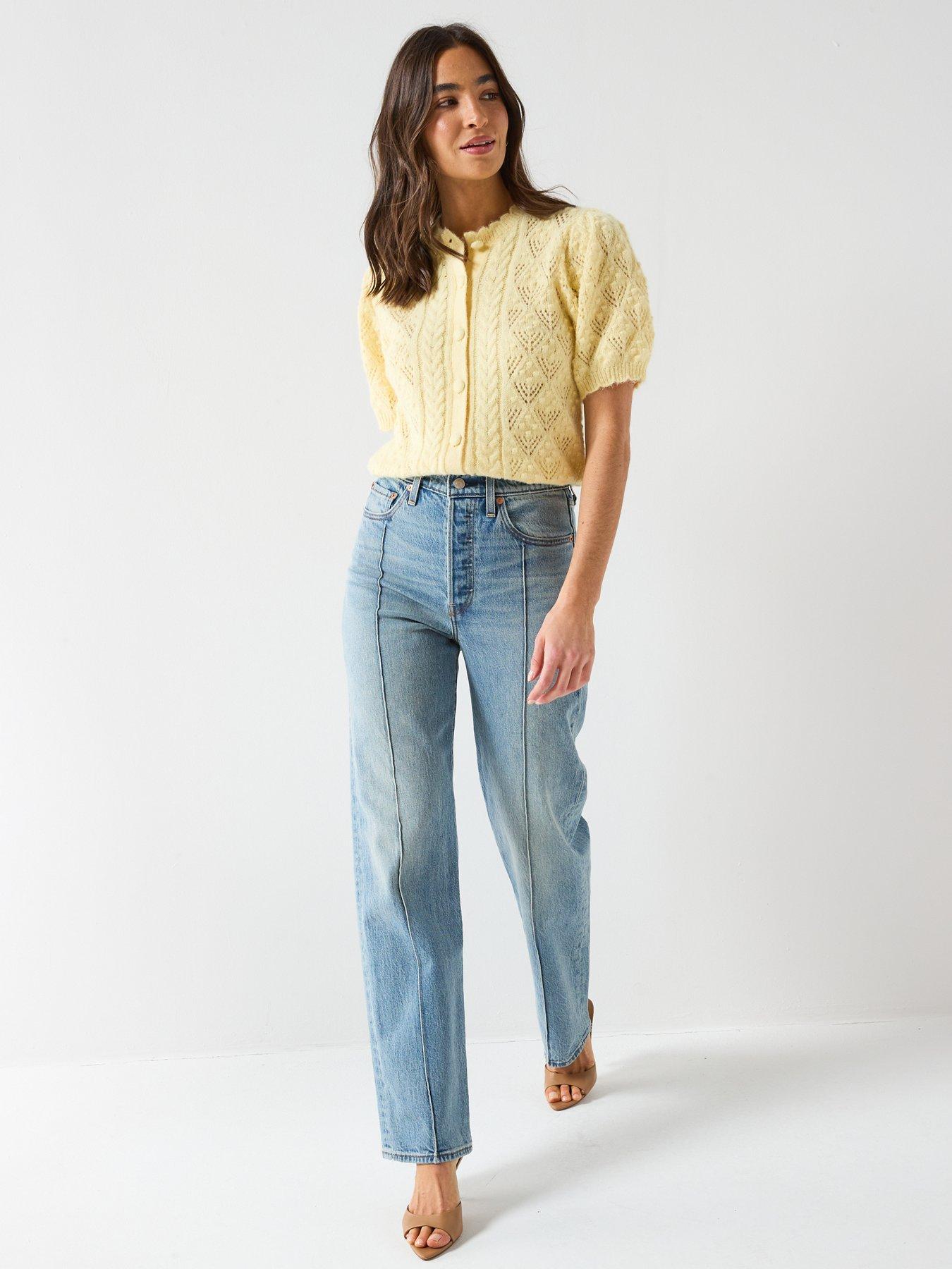  image of levis-ribcage-full-length-jeans-blue