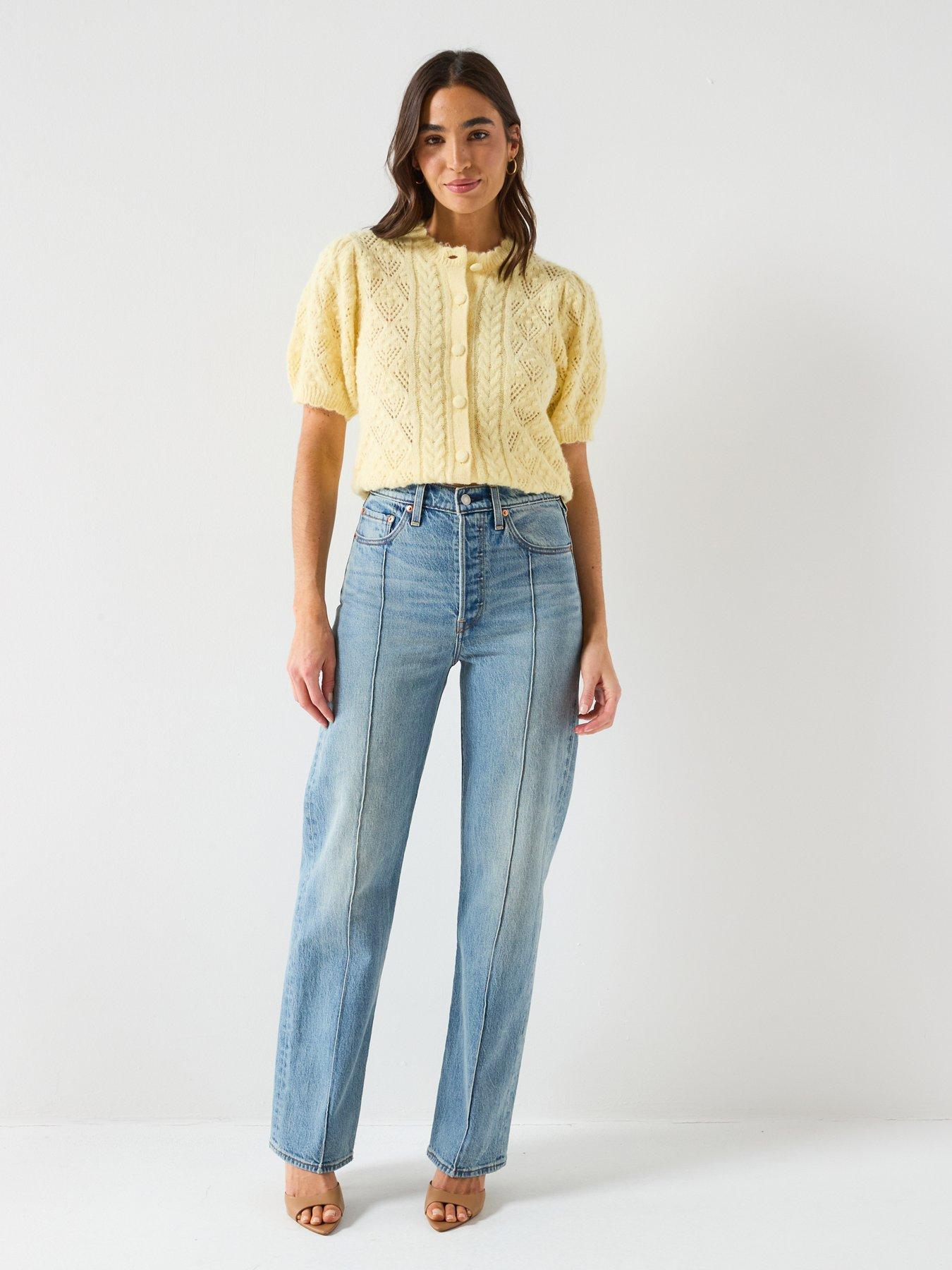  image of levis-ribcage-full-length-jeans-blue