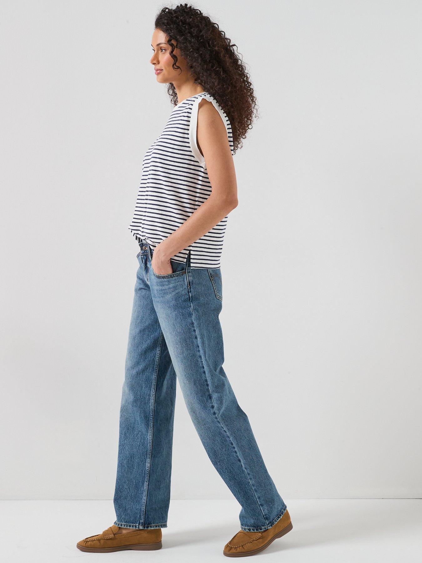  image of levis-low-loose-straight-leg-jeans-blue