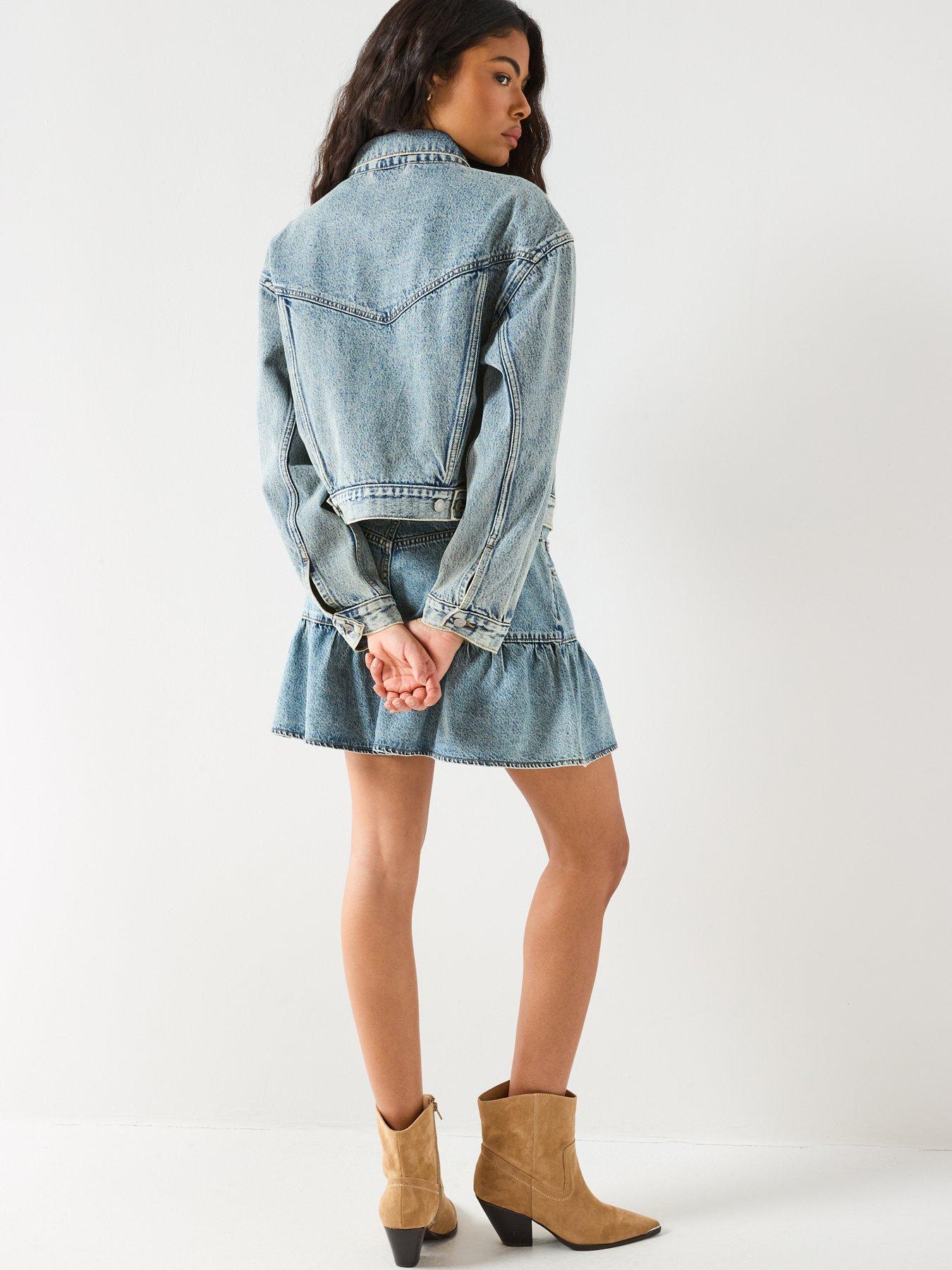 Image 2 of 6 of Levi's Shrunken '90s Trucker - Blue