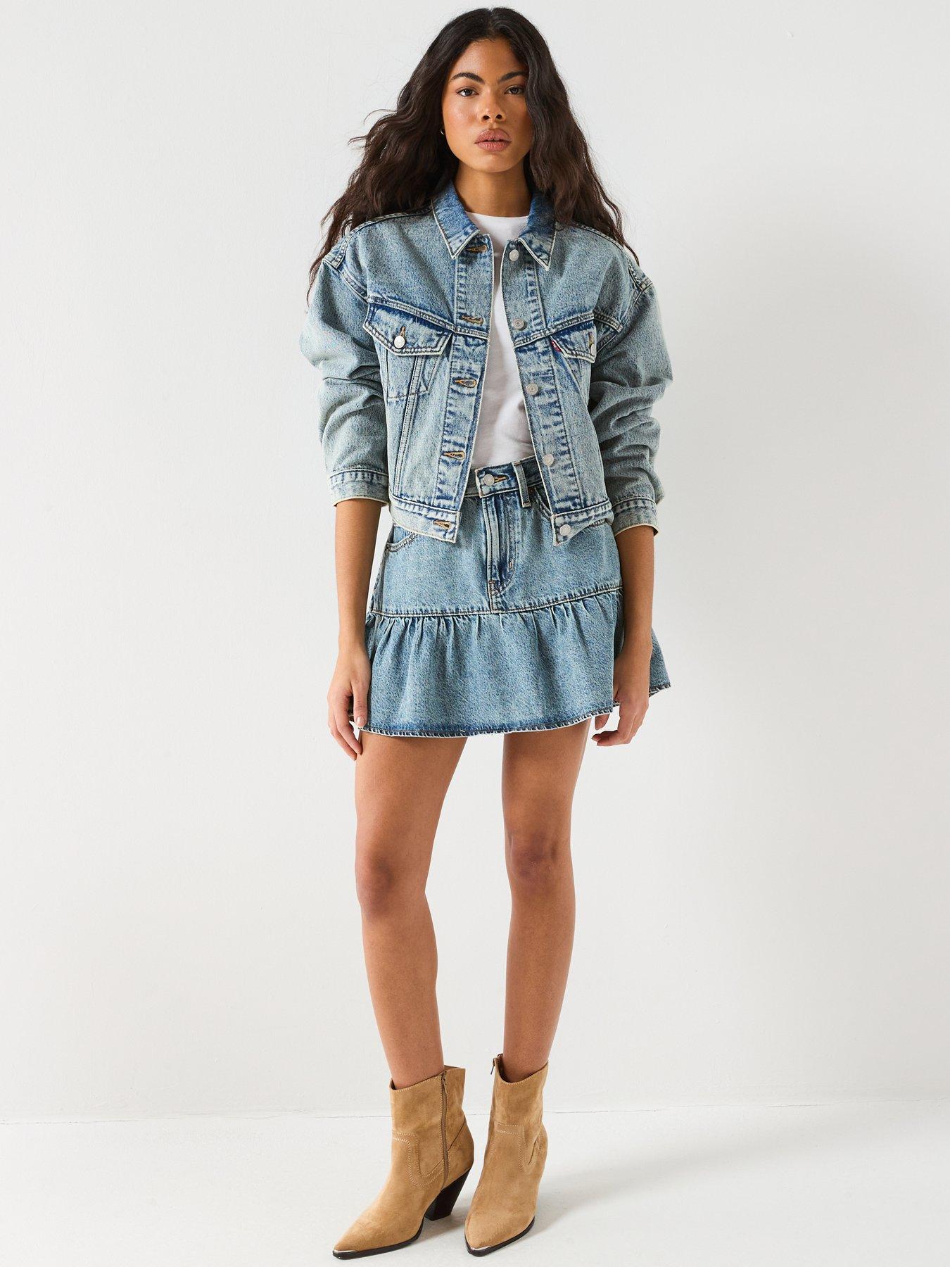 Image 3 of 6 of Levi's Shrunken '90s Trucker - Blue