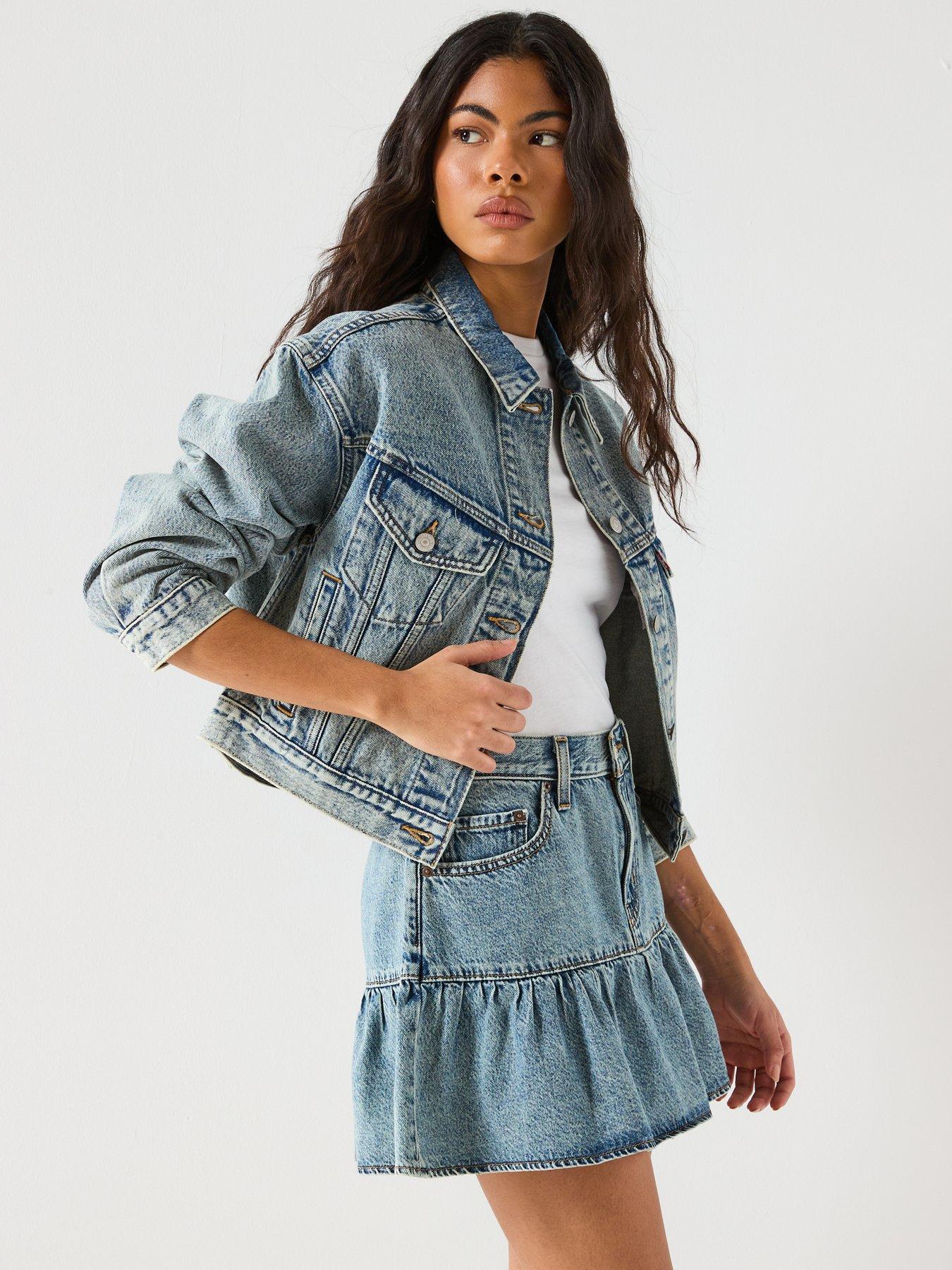 Image 5 of 6 of Levi's Shrunken '90s Trucker - Blue