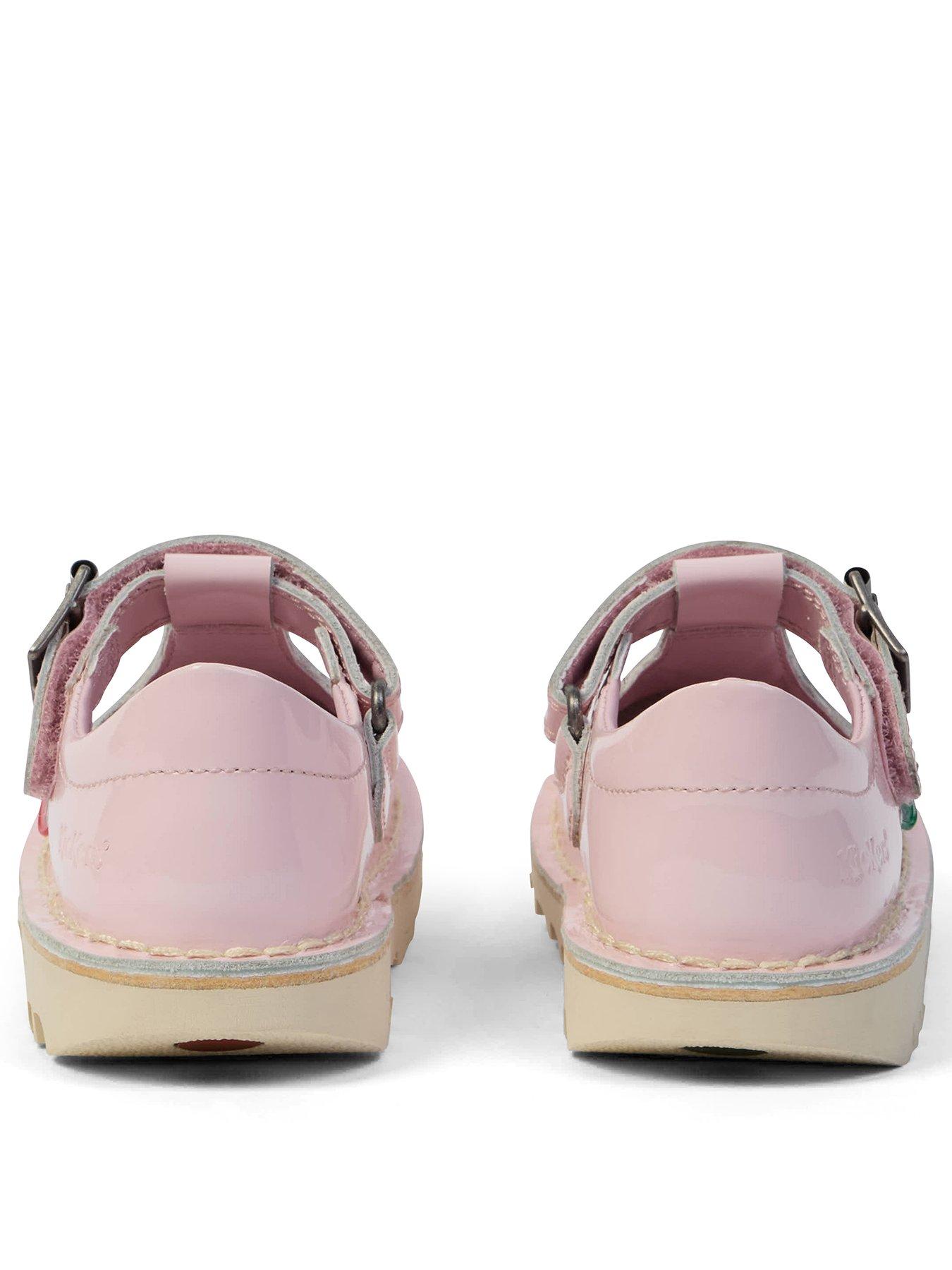 Image 3 of 6 of Kickers Kick T Bar Patent Leather Shoe - Pink
