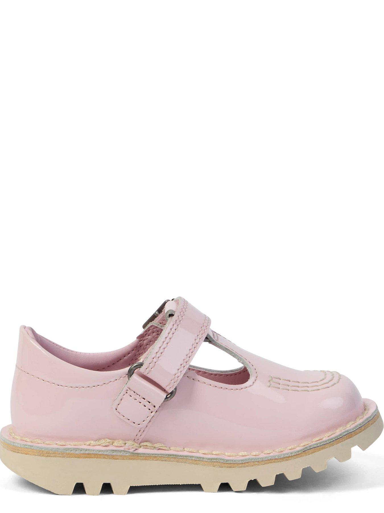 Image 5 of 6 of Kickers Kick T Bar Patent Leather Shoe - Pink