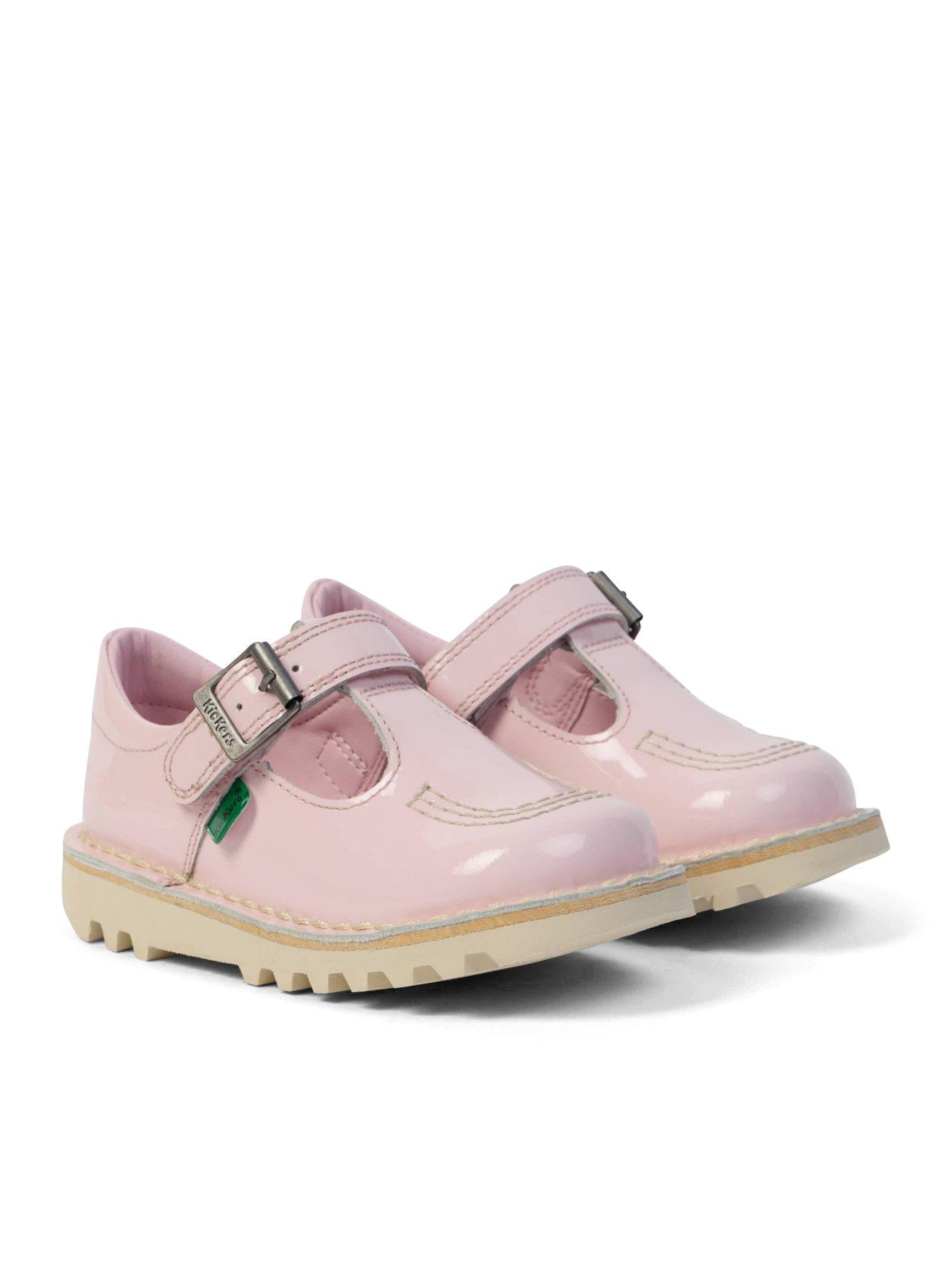 Image 6 of 6 of Kickers Kick T Bar Patent Leather Shoe - Pink