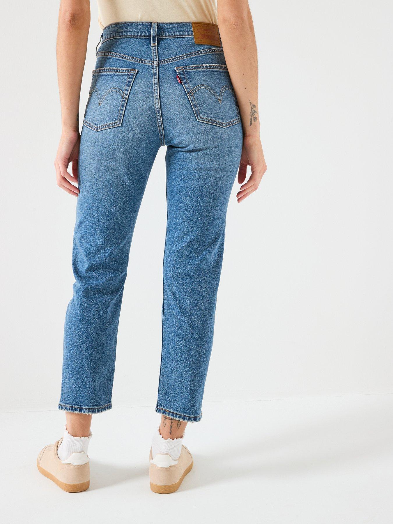  image of levis-501-crop-lightweight-blue