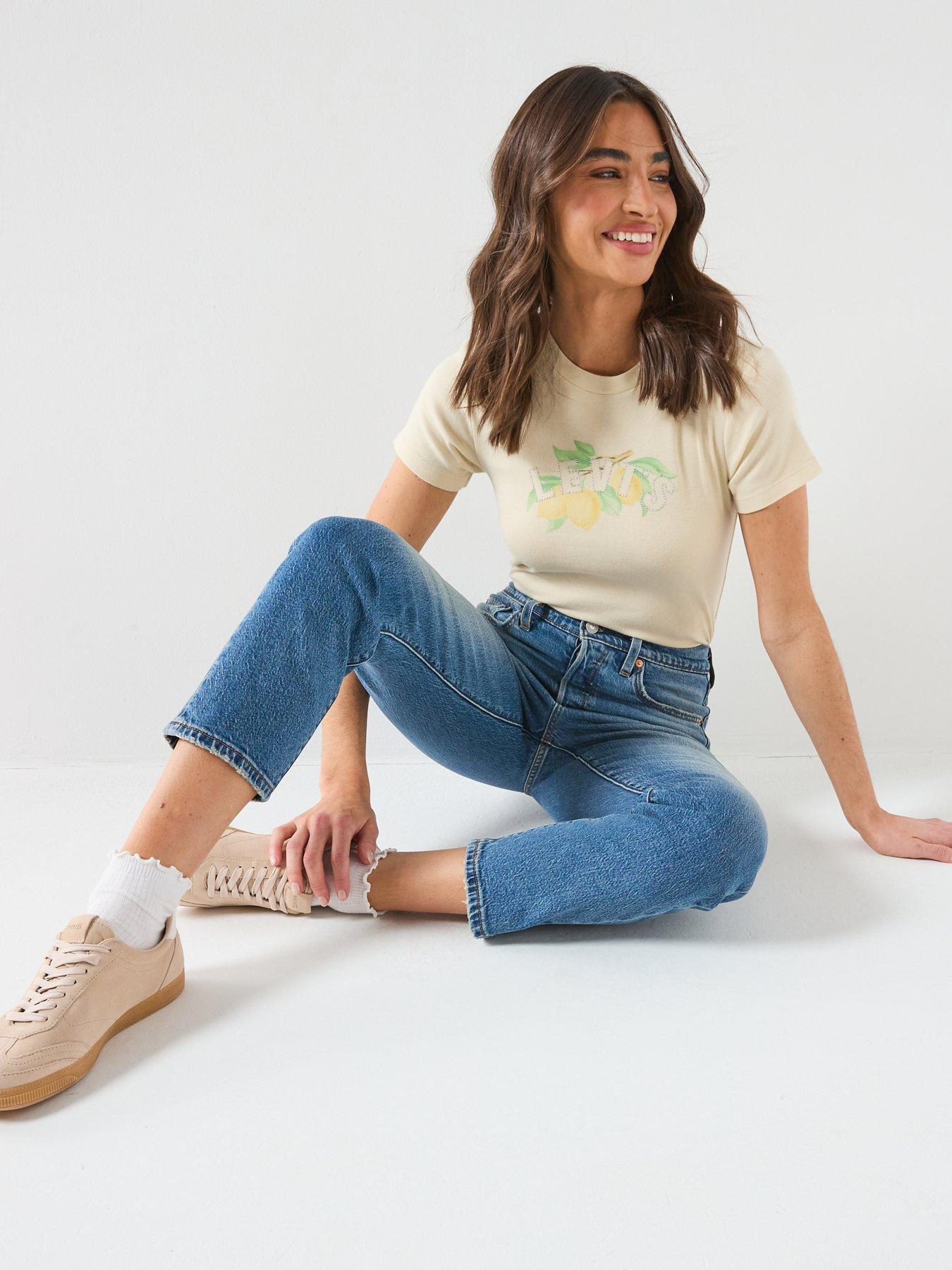  image of levis-501-crop-lightweight-blue