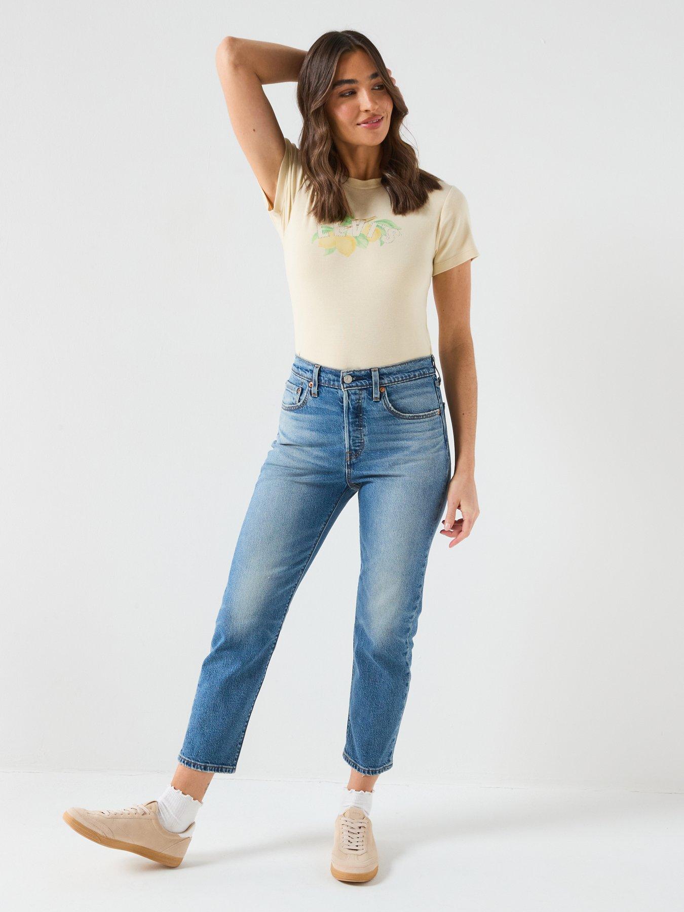  image of levis-501-crop-lightweight-blue