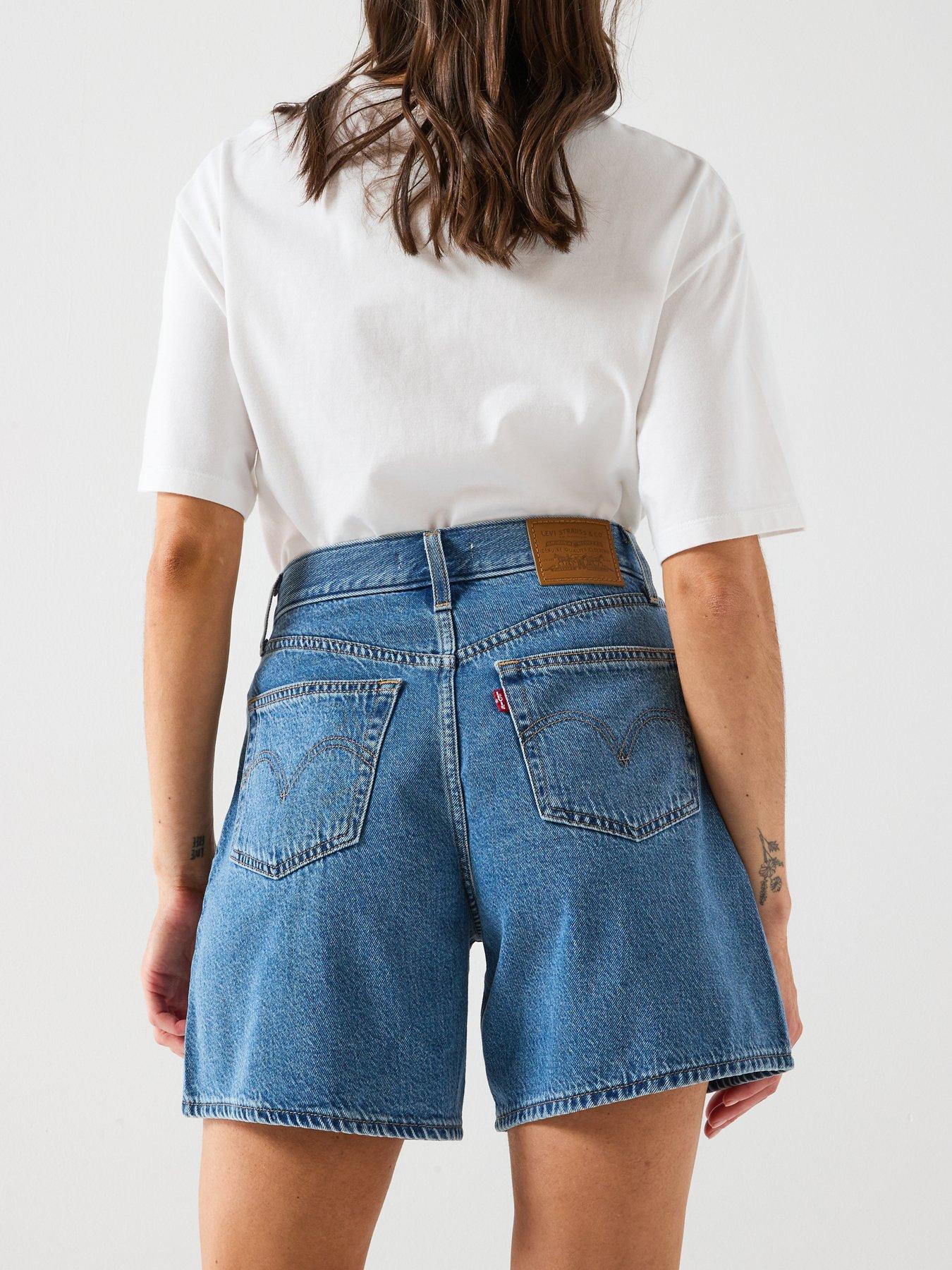Image 6 of 6 of Levi's High Baggy Short - Blue