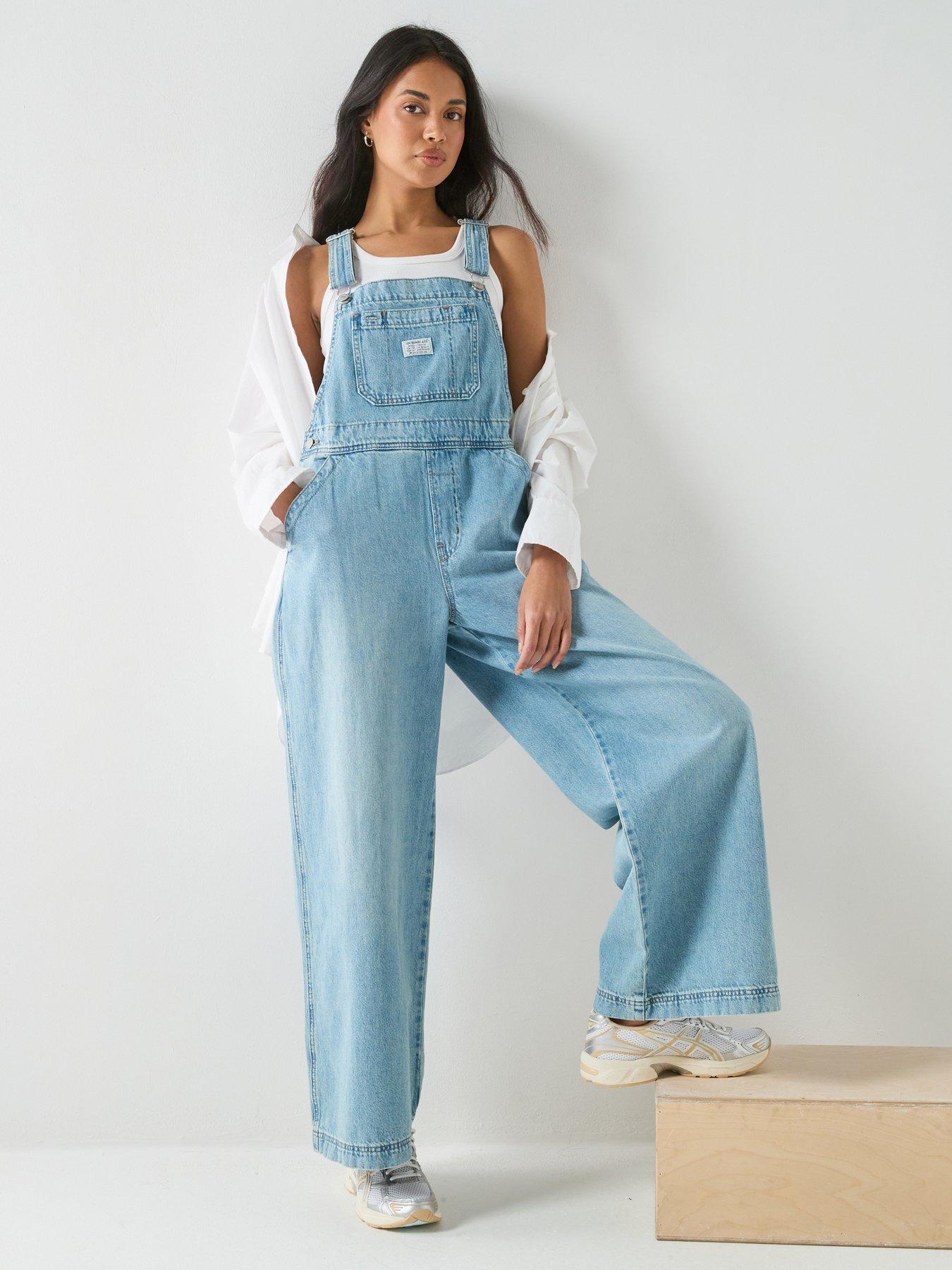 front image of levis-xl-overalls-blue
