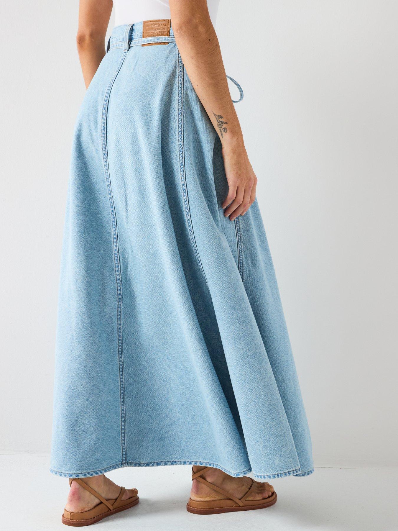 Image 2 of 6 of Levi's Xl Skirt - Blue