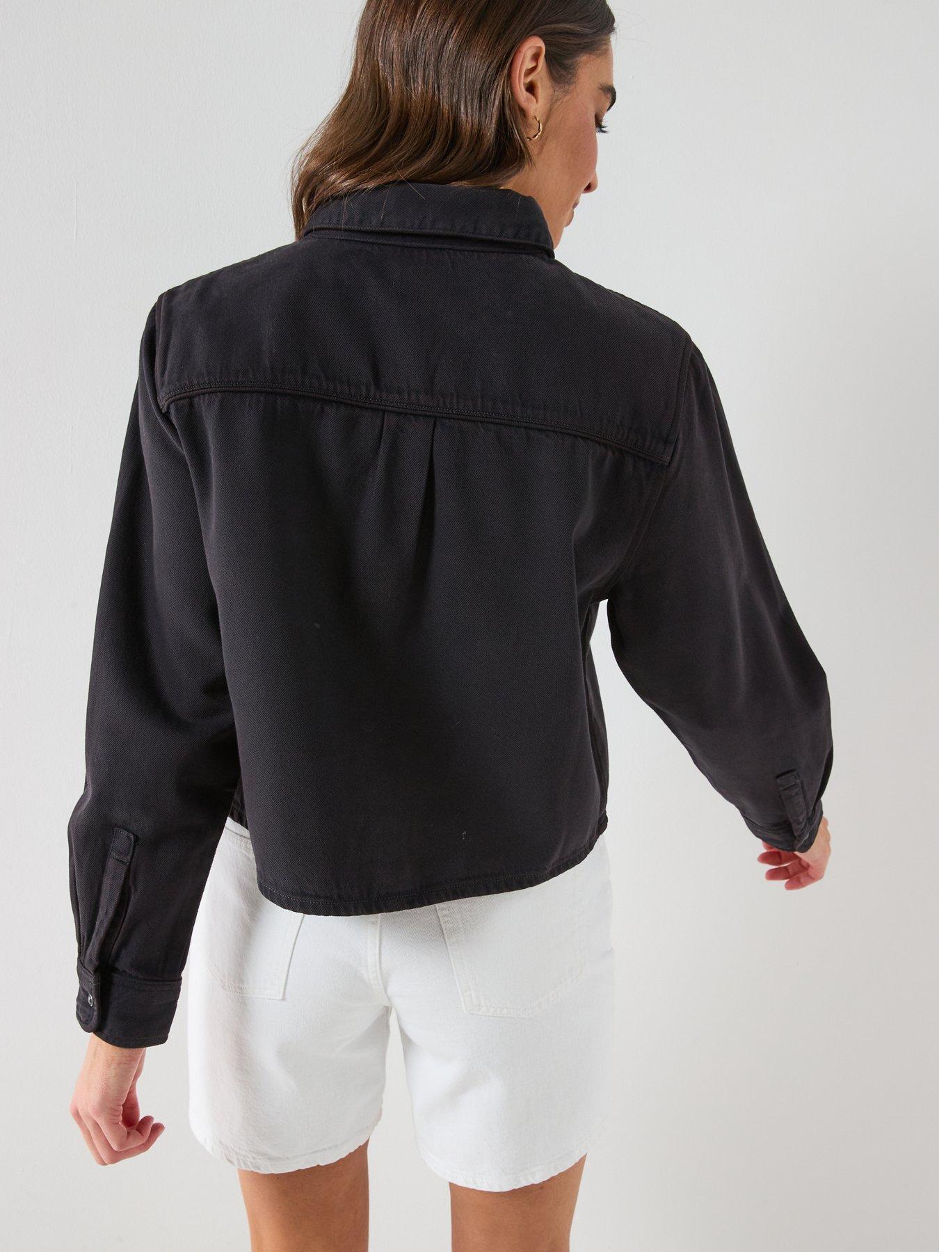  image of levis-logan-tencel-shacket-black