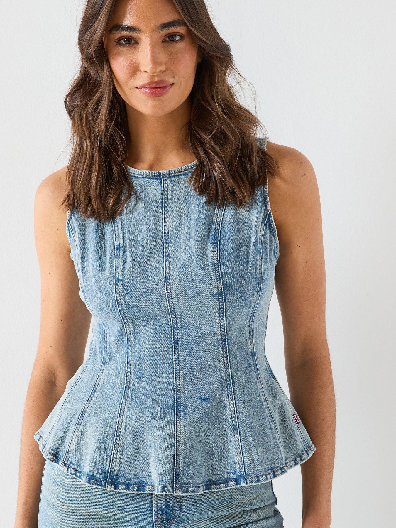  image of levis-leighton-peplum-top