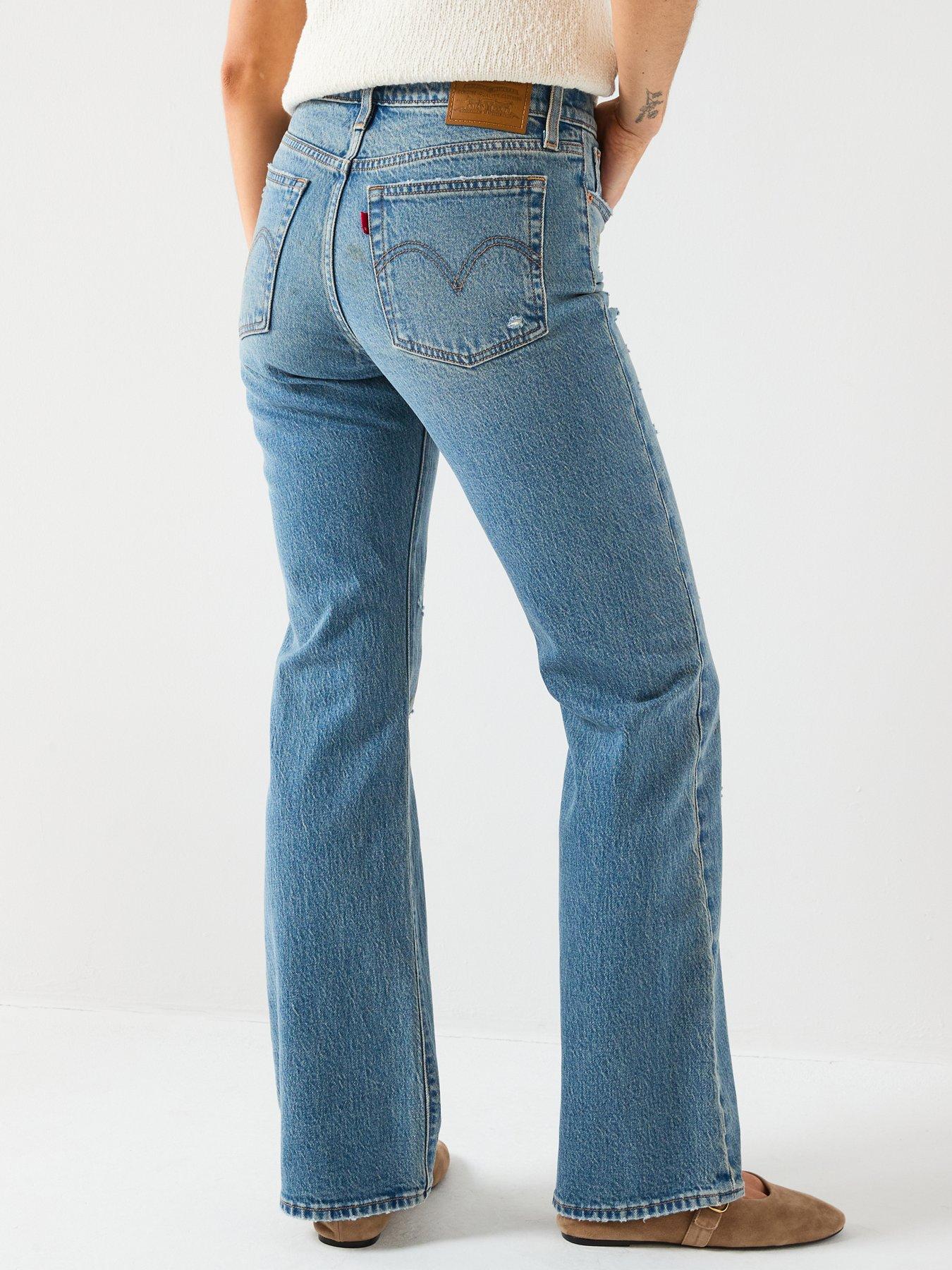  image of levis-wedgie-bootcut-jeans-blue