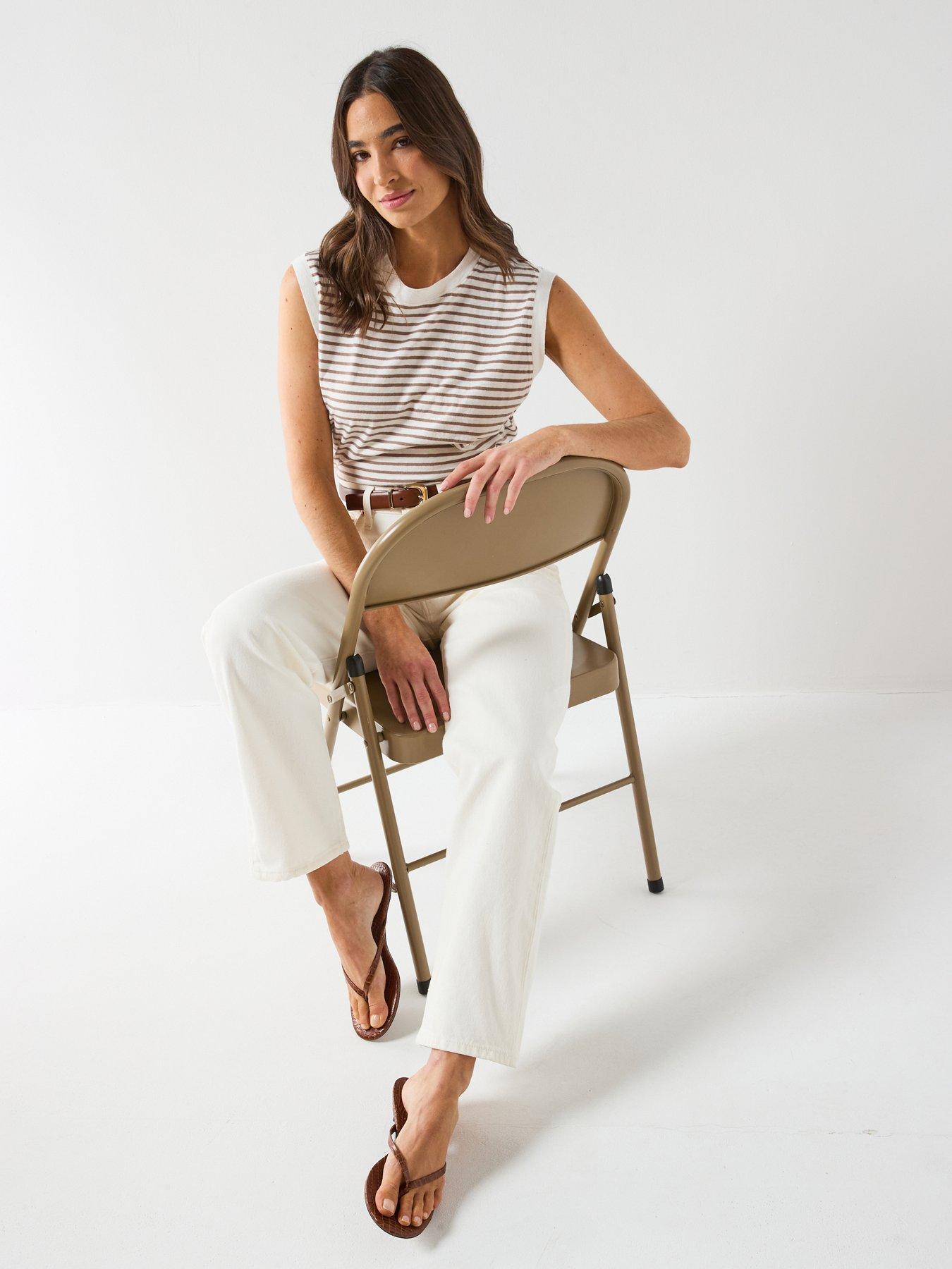 Image 5 of 6 of Levi's Easy Dad Jeans - White
