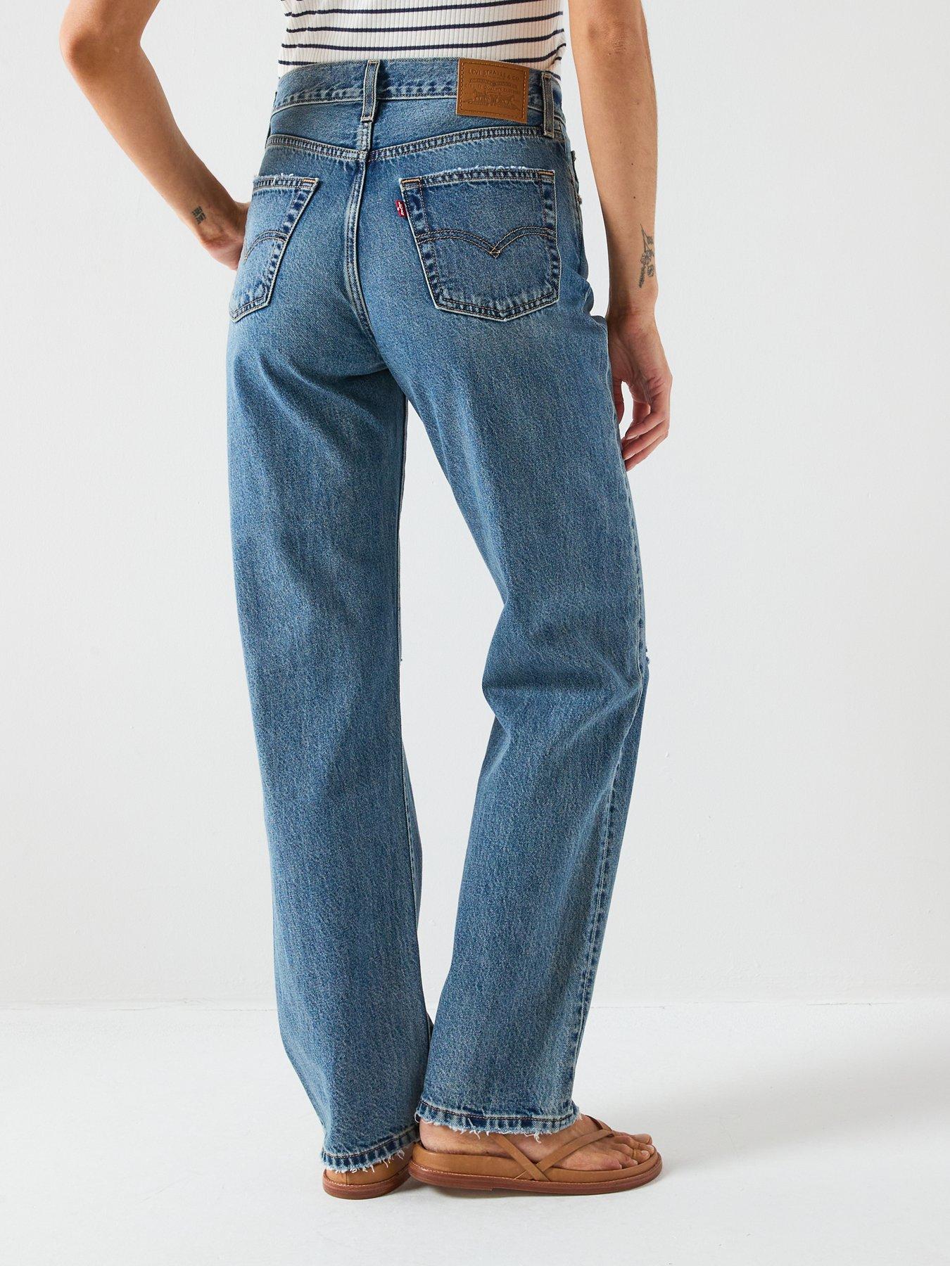 image of levis-easy-dad-relaxed-fit-straight-leg-jeans-gorgeous-gal-blue
