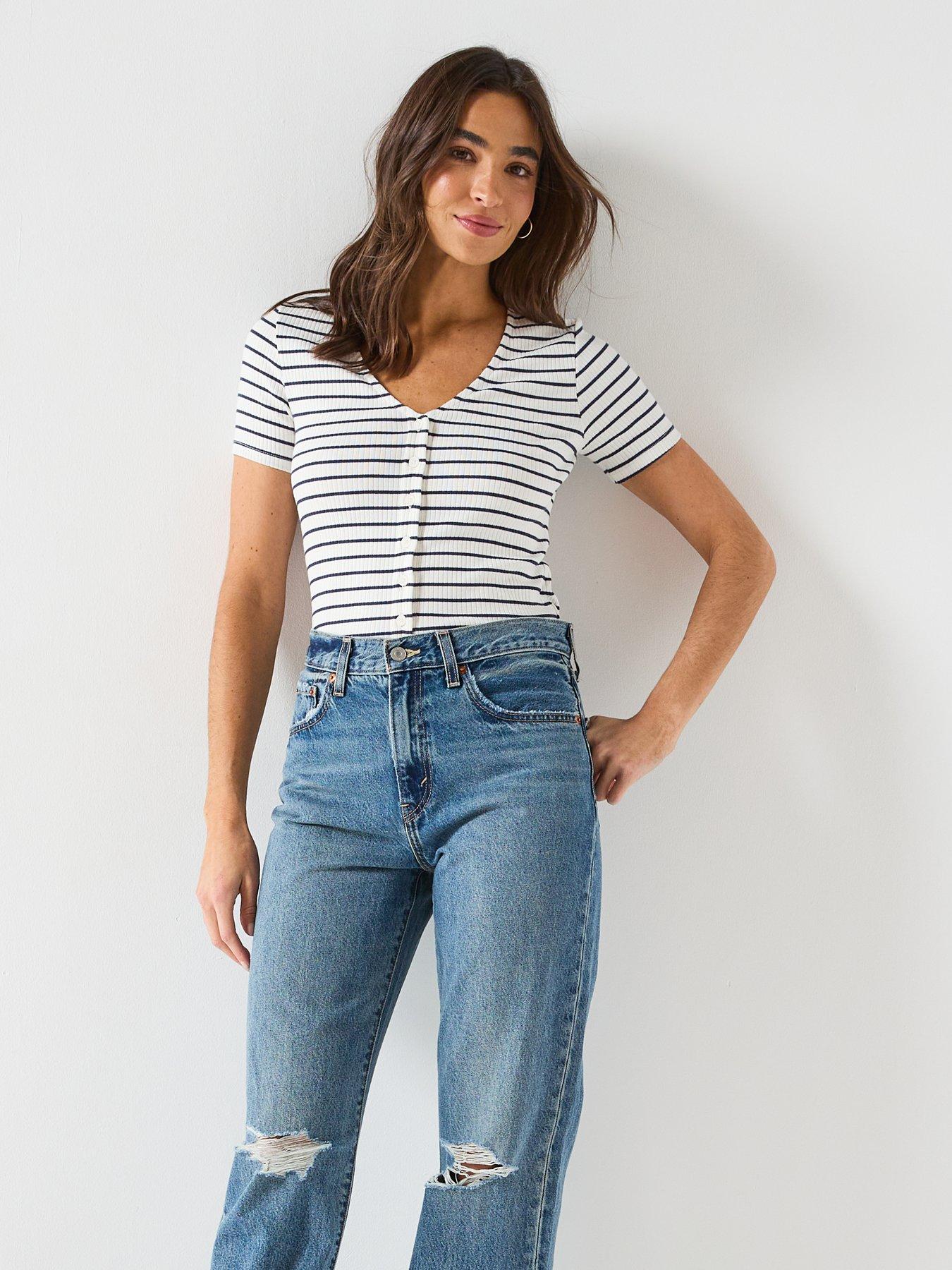  image of levis-easy-dad-relaxed-fit-straight-leg-jeans-gorgeous-gal-blue