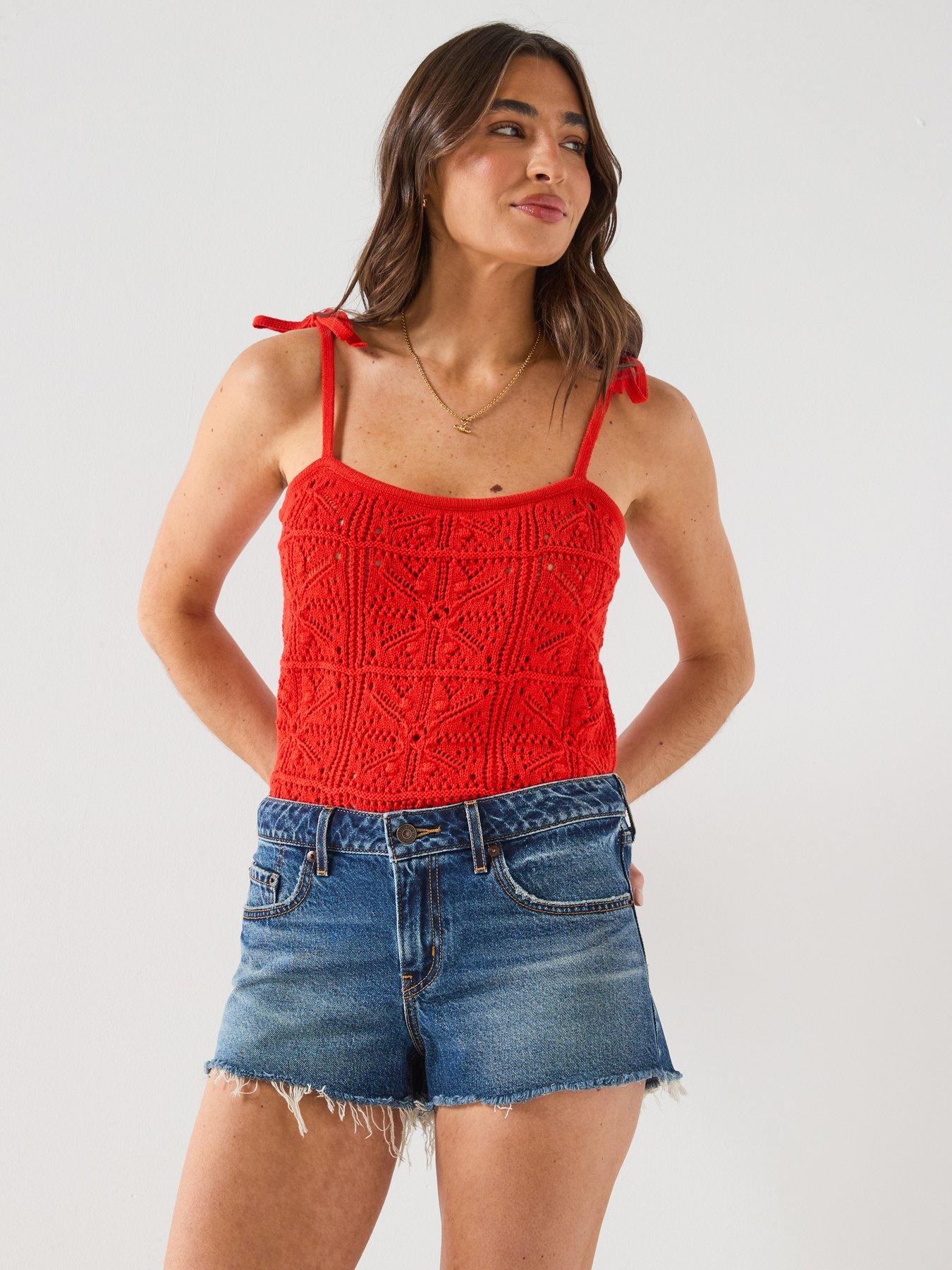 Image 4 of 6 of Levi's Low-Rise Shorts - Blue