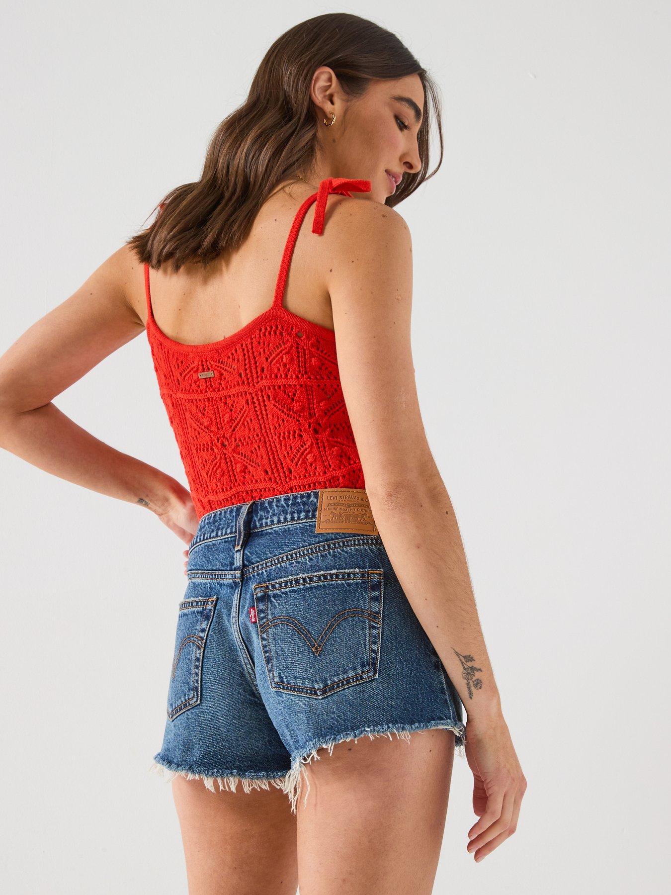 Image 5 of 6 of Levi's Low-Rise Shorts - Blue