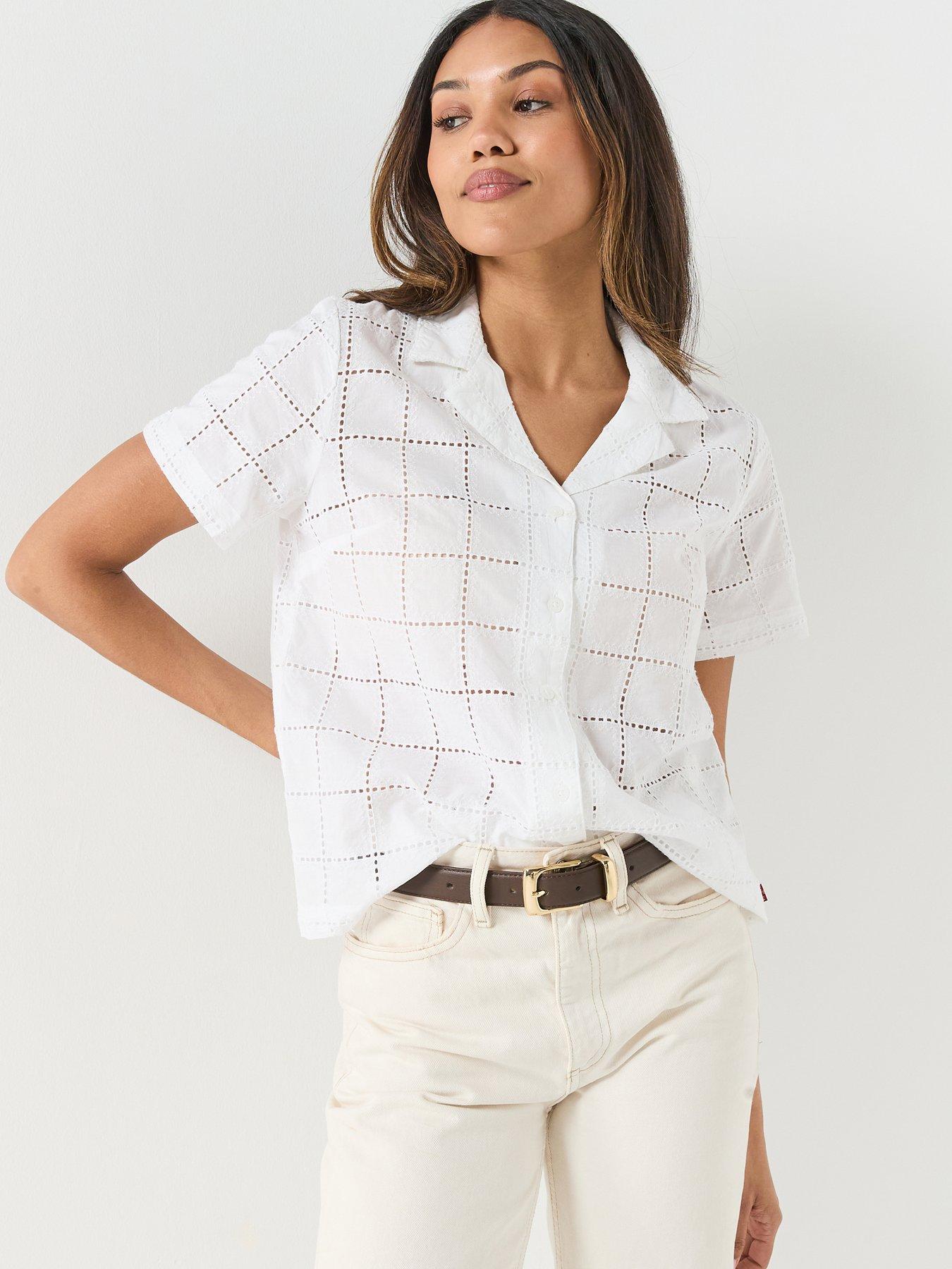  image of levis-albie-novelty-camp-shirt-white