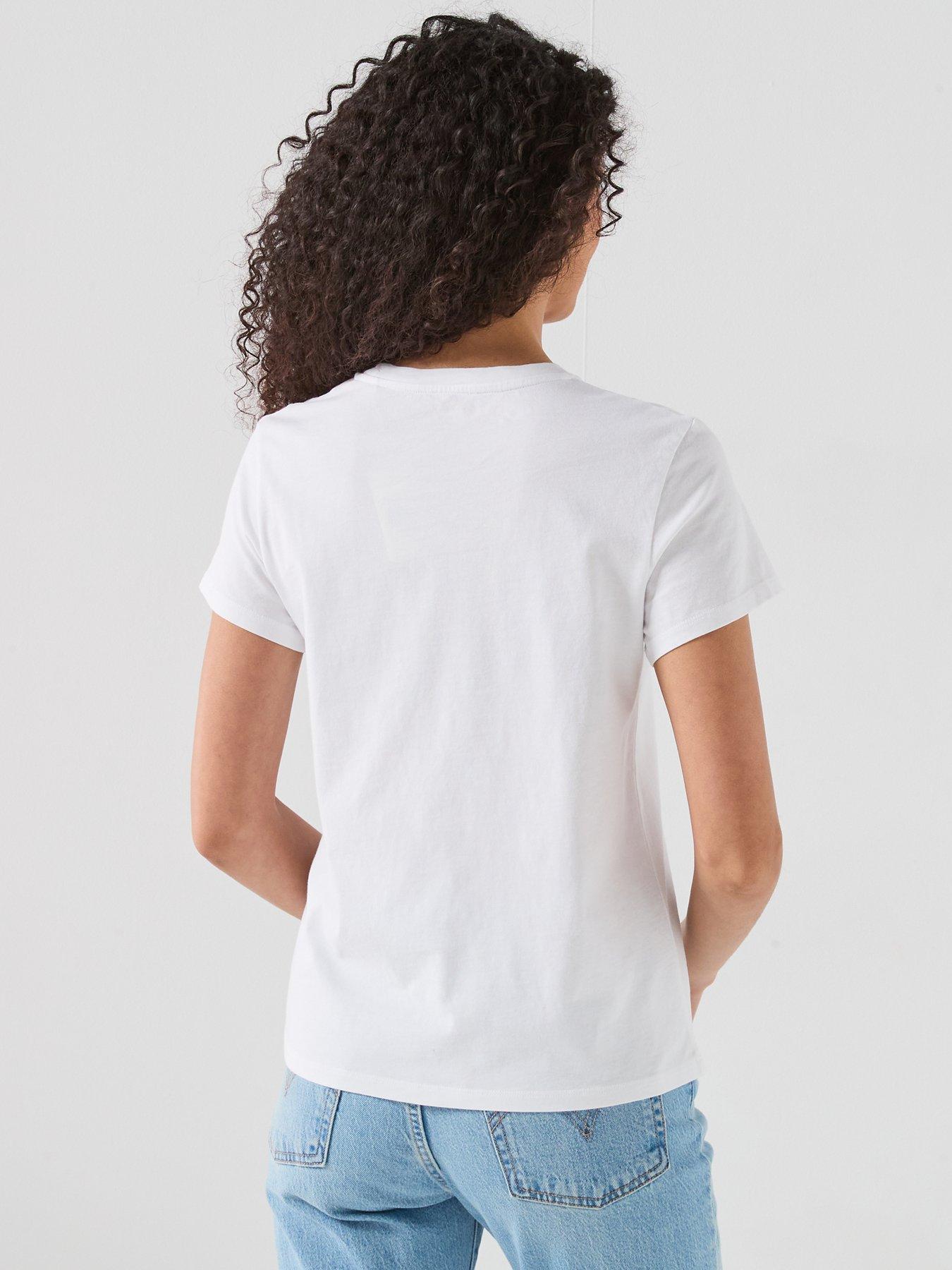  image of levis-the-perfect-tee-neutrals-t-shirt-beige