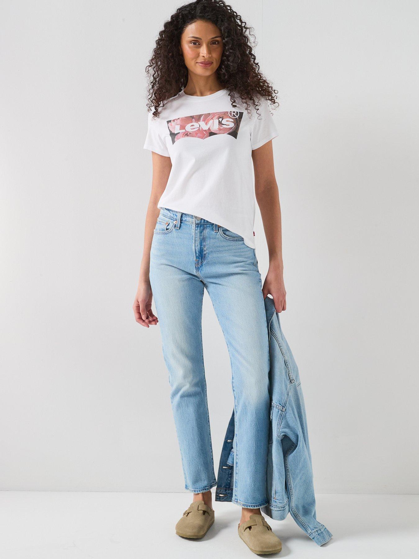  image of levis-the-perfect-tee-neutrals-t-shirt-beige