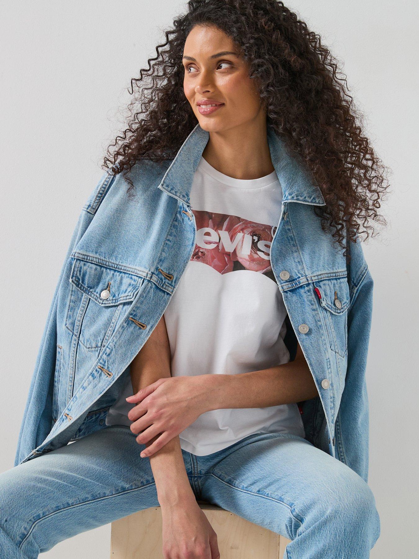  image of levis-the-perfect-tee-neutrals-t-shirt-beige