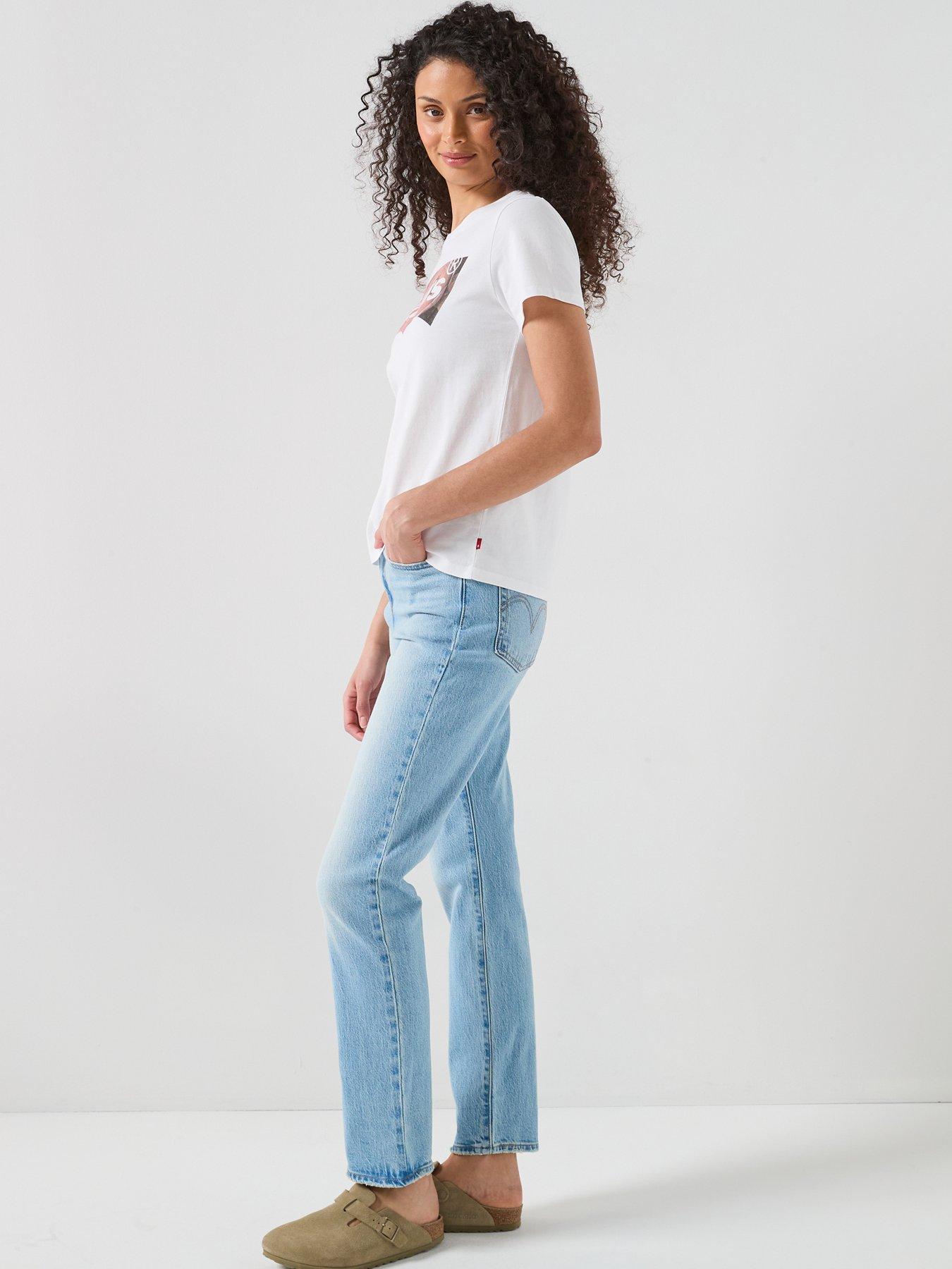  image of levis-the-perfect-tee-neutrals-t-shirt-beige