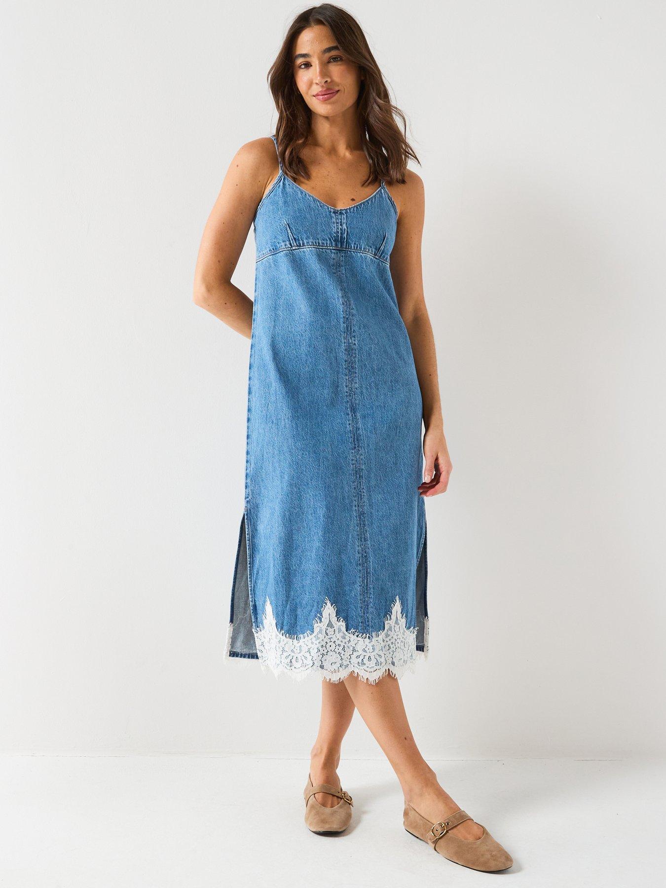 Levi's 90's Denim Slip Dress - Blue